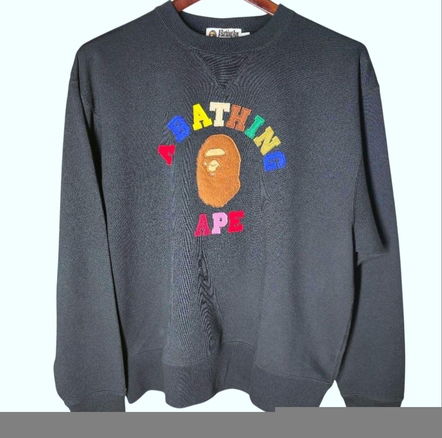 Bape Bape Multicolor Logo Crewneck Size US L / EU 52-54 / 3 - 1 Thumbnail