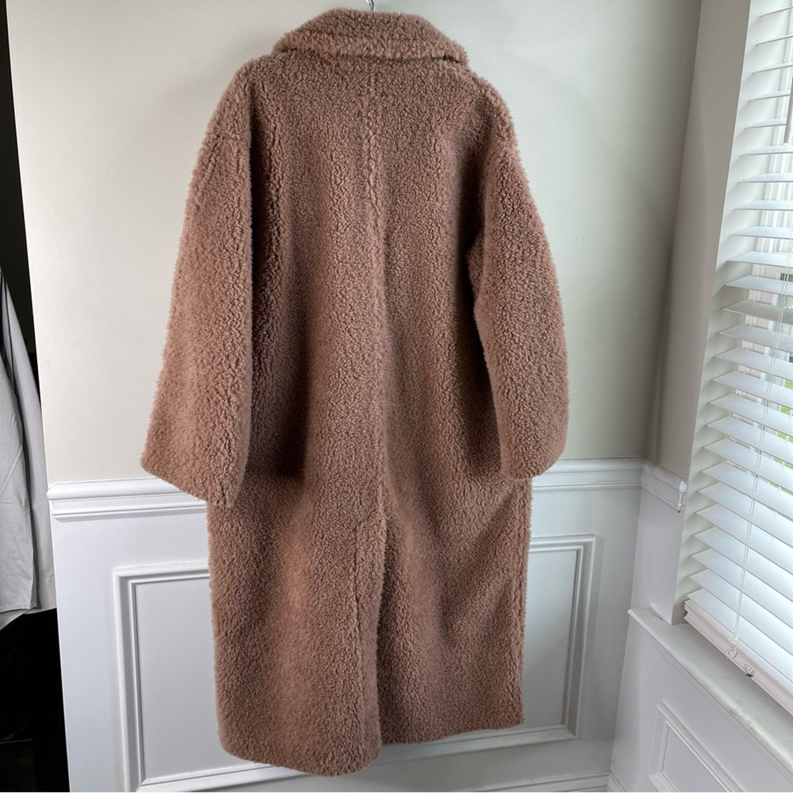 Zara NANUSHKA Imogene faux fur teddy oversized wool blend coat L Size L / US 10 / IT 46 - 3 Thumbnail