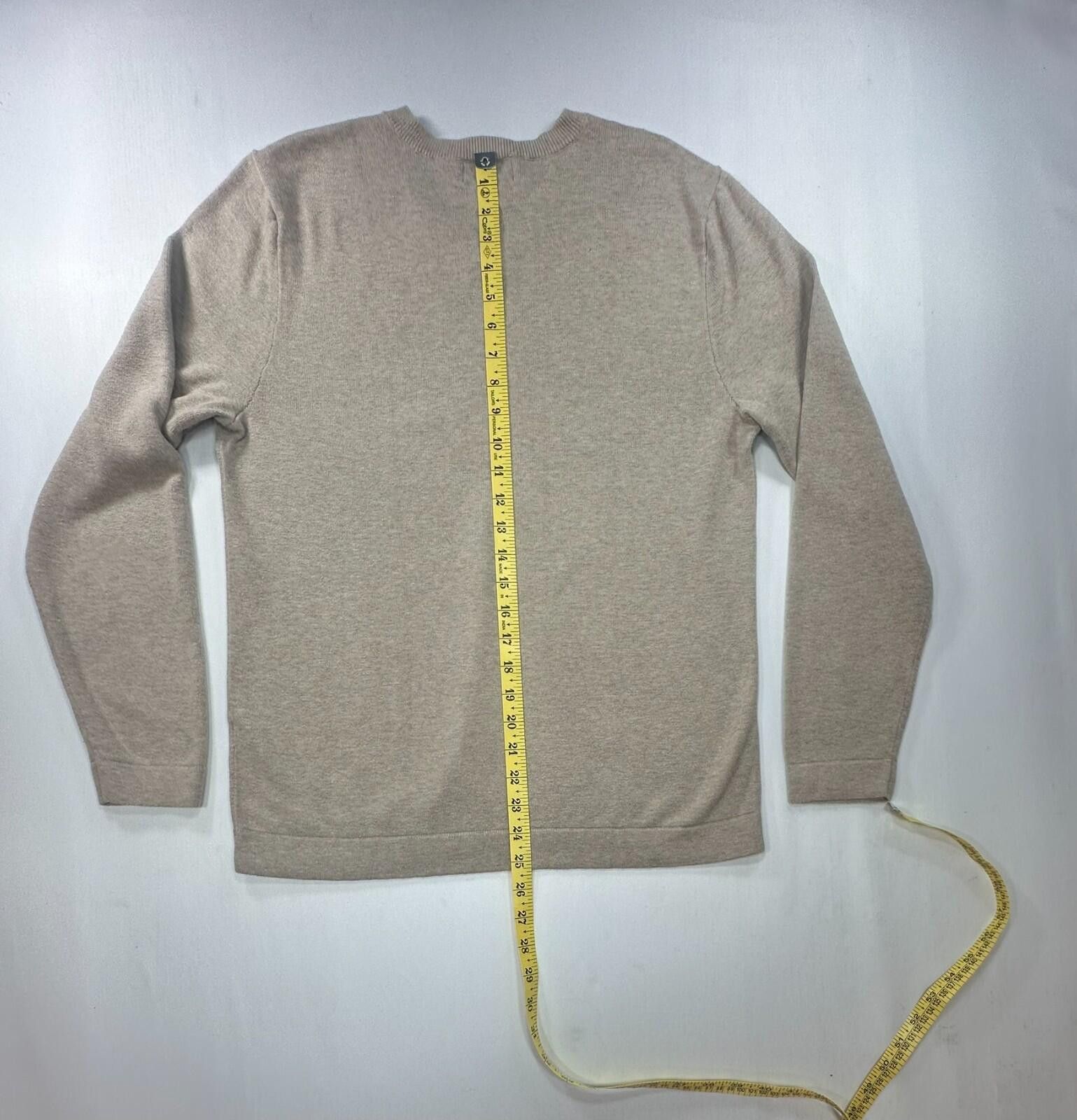 Banana Republic Banana Republic 100% Cotton V-Neck L/S Sweater Brown Men M Size US M / EU 48-50 / 2 - 3 Thumbnail