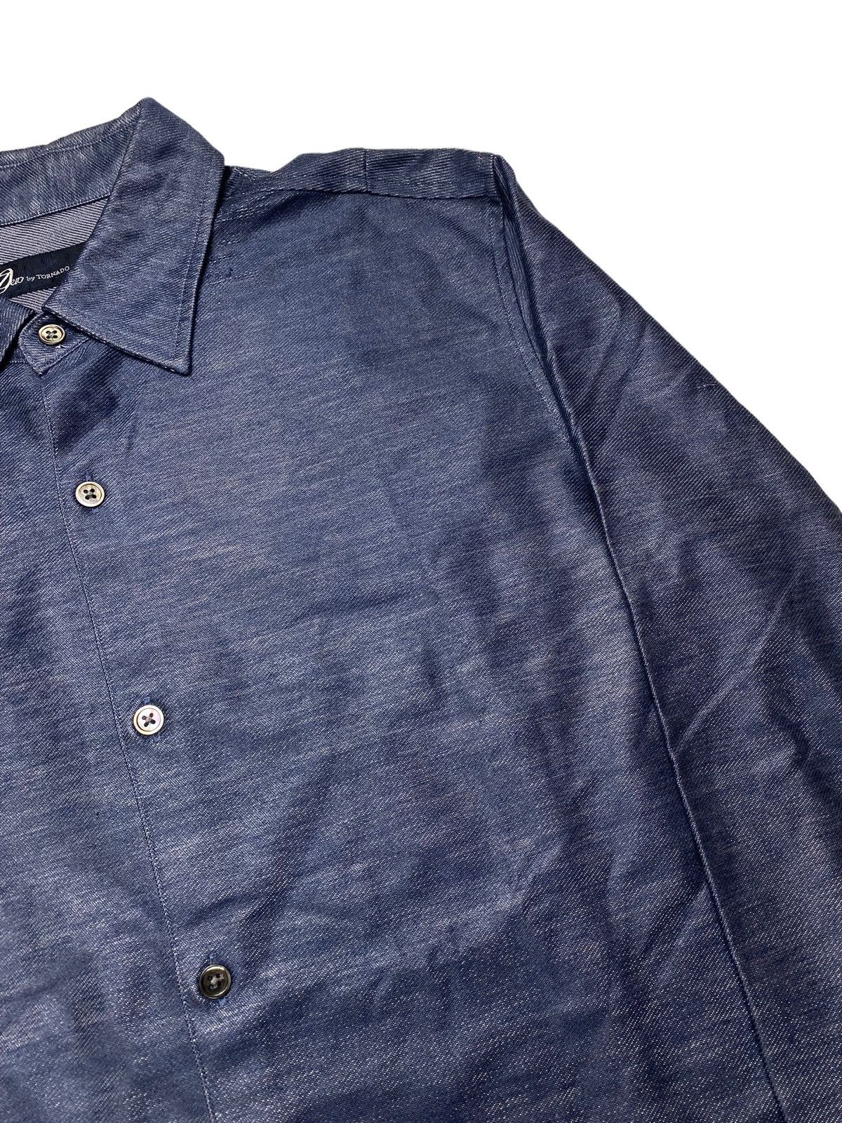 If Six Was Nine × Le Grande Bleu (L.G.B.) × Tornado Mart 2000s Tornado Mart - Iridescent Button Shirt Size US L / EU 52-54 / 3 - 6 Thumbnail