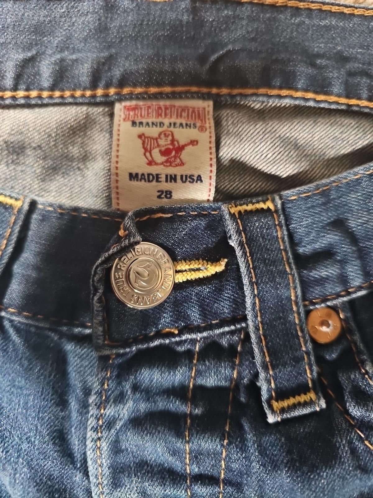 True Religion True Religion Jordan Sz 28 Flap Pockets Jeans Size 28" / US 6 / IT 42 - 3 Thumbnail