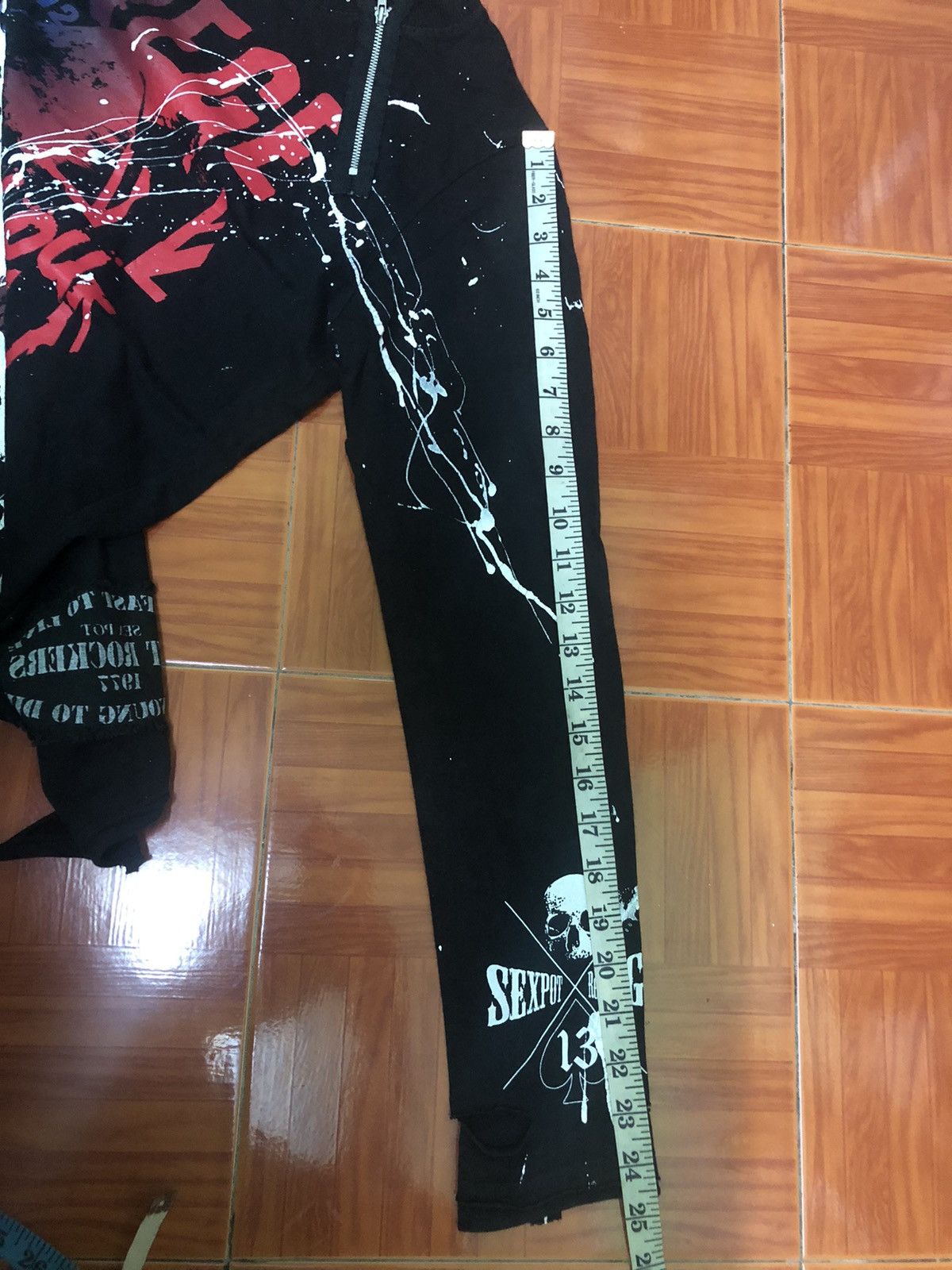 If Six Was Nine × Japanese Brand × Seditionaries Japanese Brand - Mad Punks Skull Anachy Long Sleeve T-shirt Size US M / EU 48-50 / 2 - 16 Thumbnail