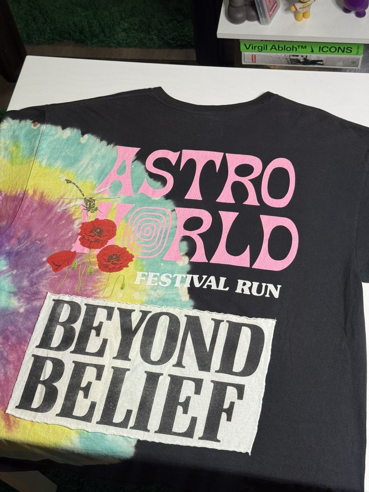 Travis Scott Travis Scott Astrofest 19' Tie-Dye Tee "Black" [XL] PREOWNED Size US XL / EU 56 / 4 - 2 Thumbnail