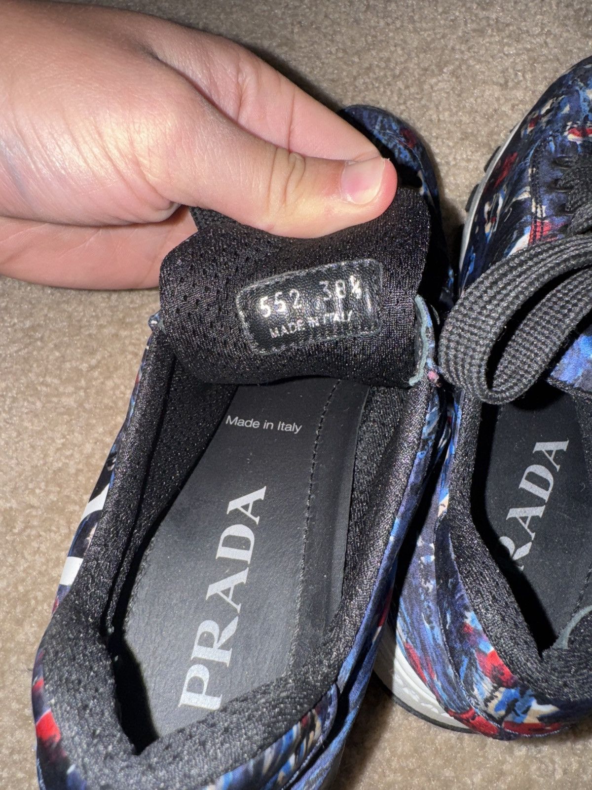 Prada Prada Women’s 1E552L (Nylon/St. Tweed graphic print Size US 8.5 / IT 38.5 - 2 Thumbnail