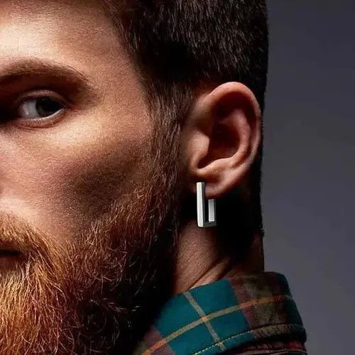 Japanese Brand × Vintage Men's cool rectangular earrings Size ONE SIZE - 1 Thumbnail