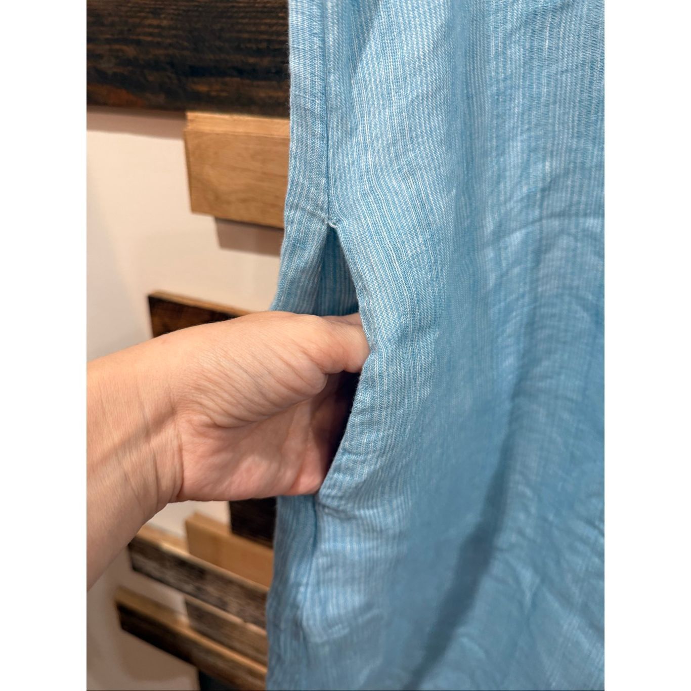 FLAX Flax NWOT linen dress pockets short sleeve crew neck size me Size M / US 6-8 / IT 42-44 - 7 Thumbnail