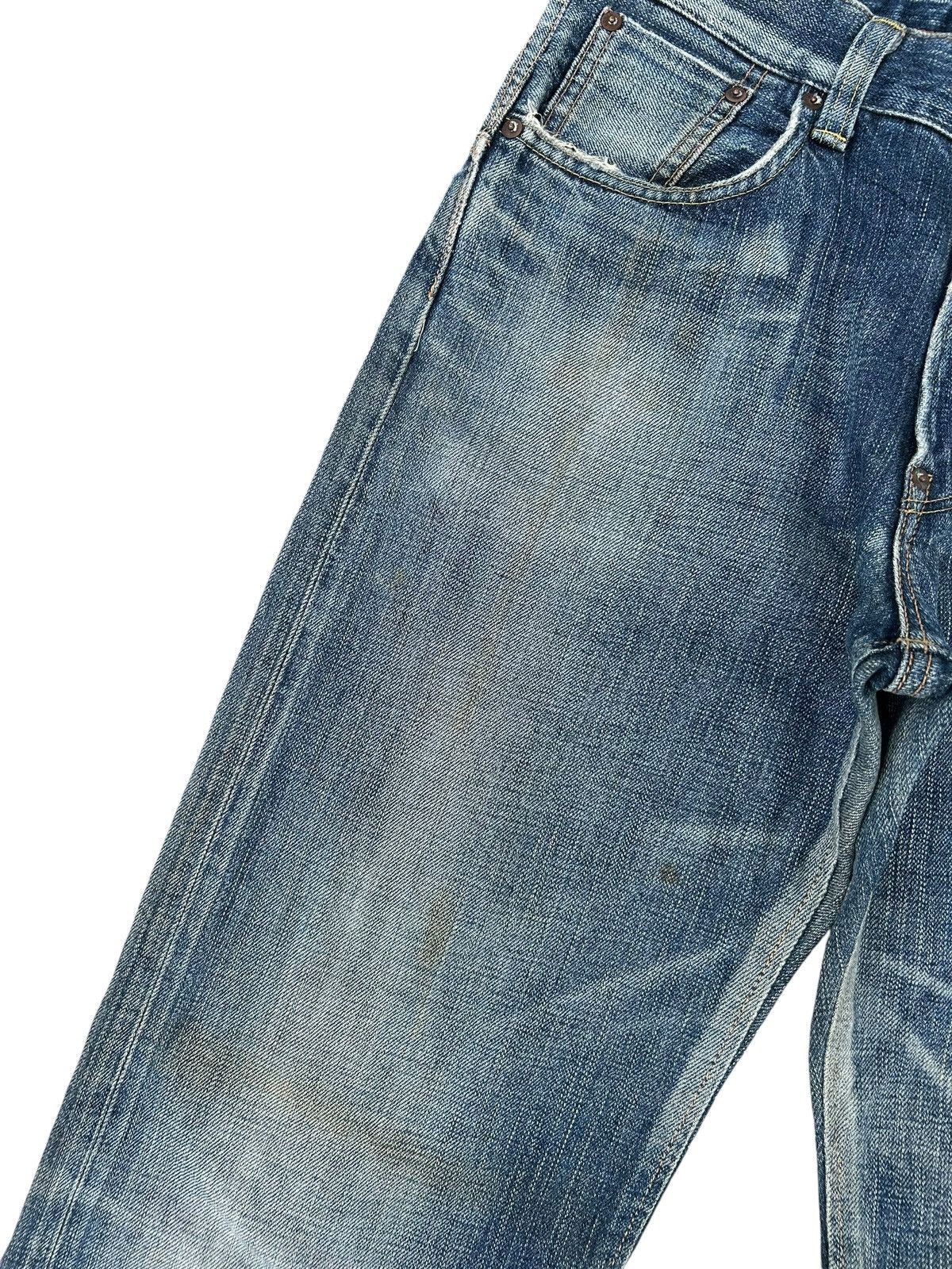 Kapital Vintage Edwin 505 Half Selvedge Distressed Dirty Denim Jeans Size US 30 / EU 46 - 6 Thumbnail