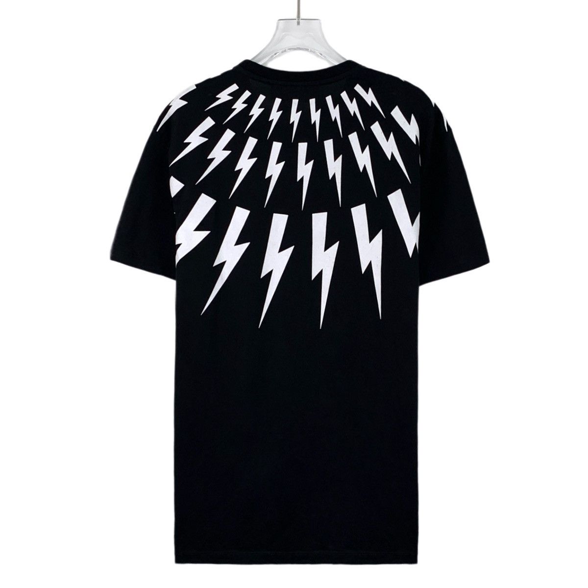 Neil Barrett Neil Barrett Black Lightning Print Crew Neck T-shirt K26WX Size US XS / EU 42 / 0 - 2 Thumbnail