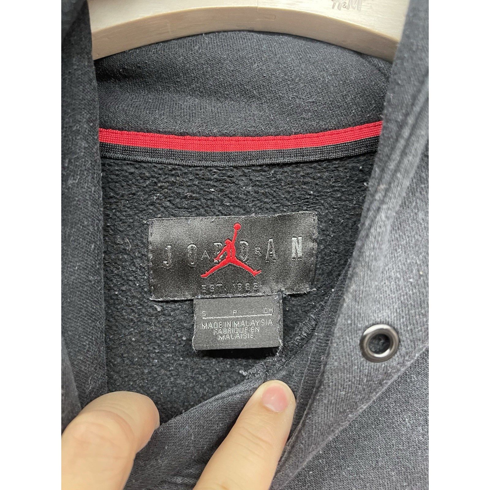Other VTG Air Jordan Sweatshirt Mens Size Small Black Red Spellout Size US S / EU 44-46 / 1 - 9 Thumbnail