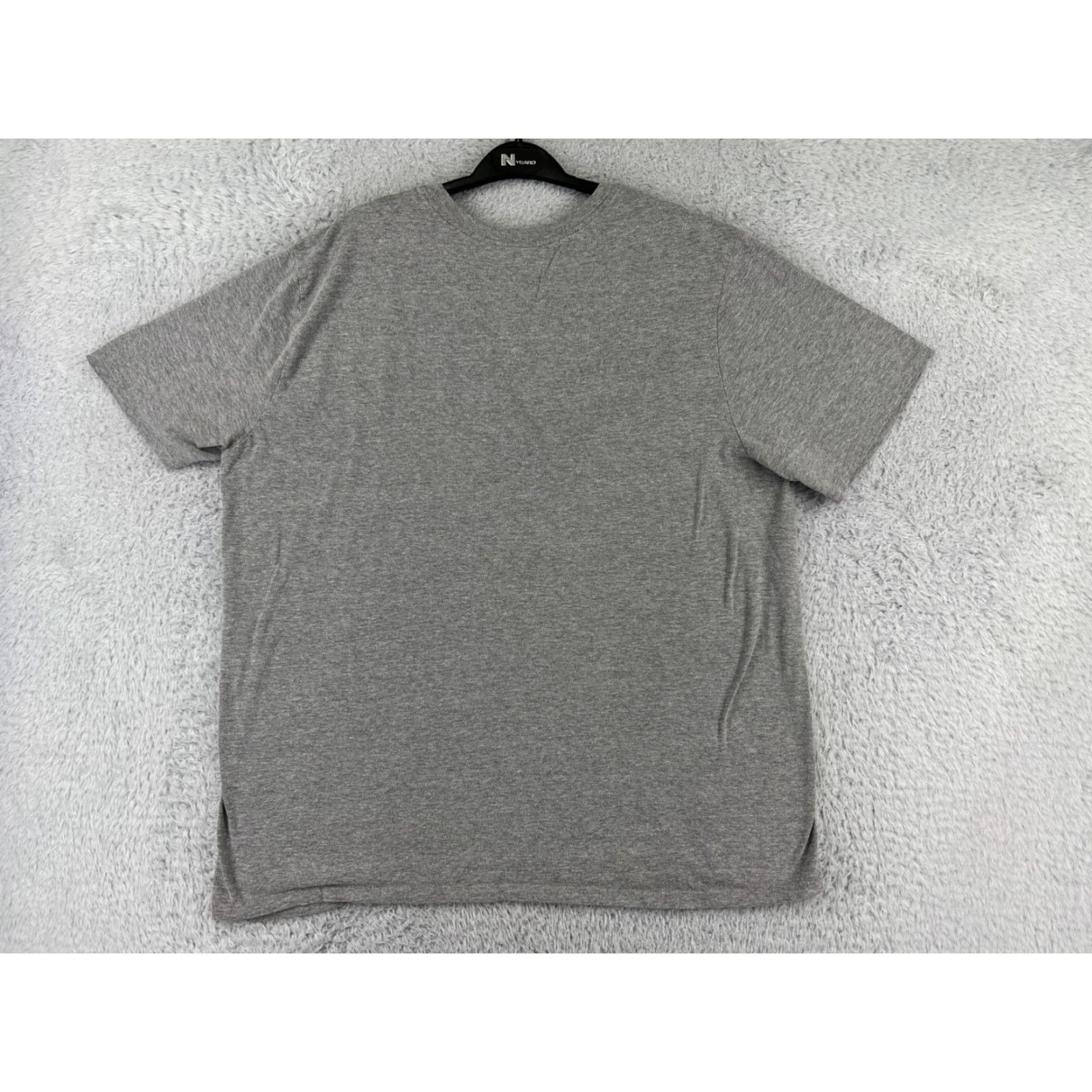 Nike Nike Shirt Mens 2XL Gray Swoosh Short Sleeve Crew Neck Cotton Blend Gym Size US XXL / EU 58 / 5 - 2 Thumbnail