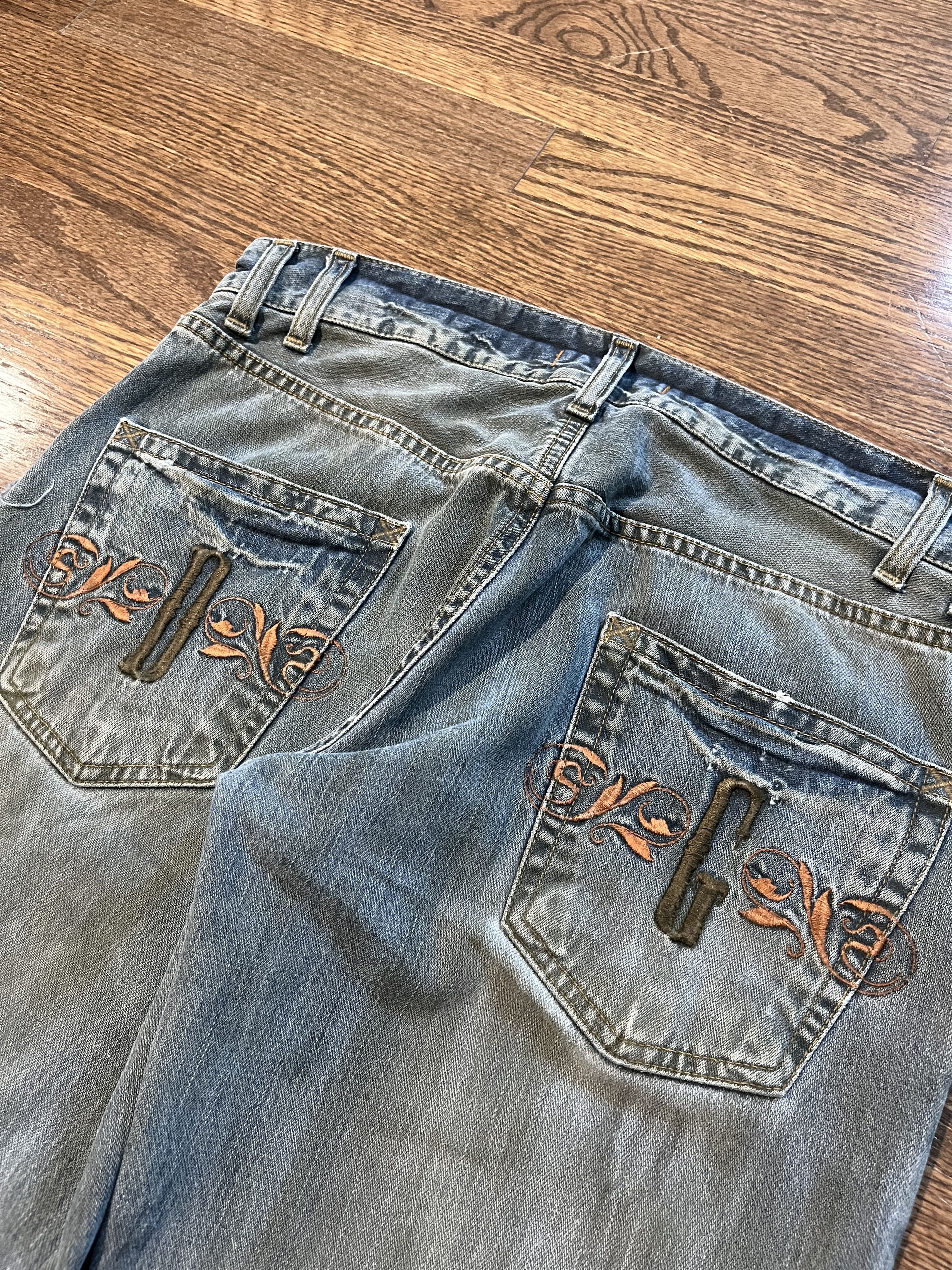 Dolce & Gabbana Dolce & Gabbana Mud Wash Embroidered Jeans Size US 34 / EU 50 - 8 Thumbnail