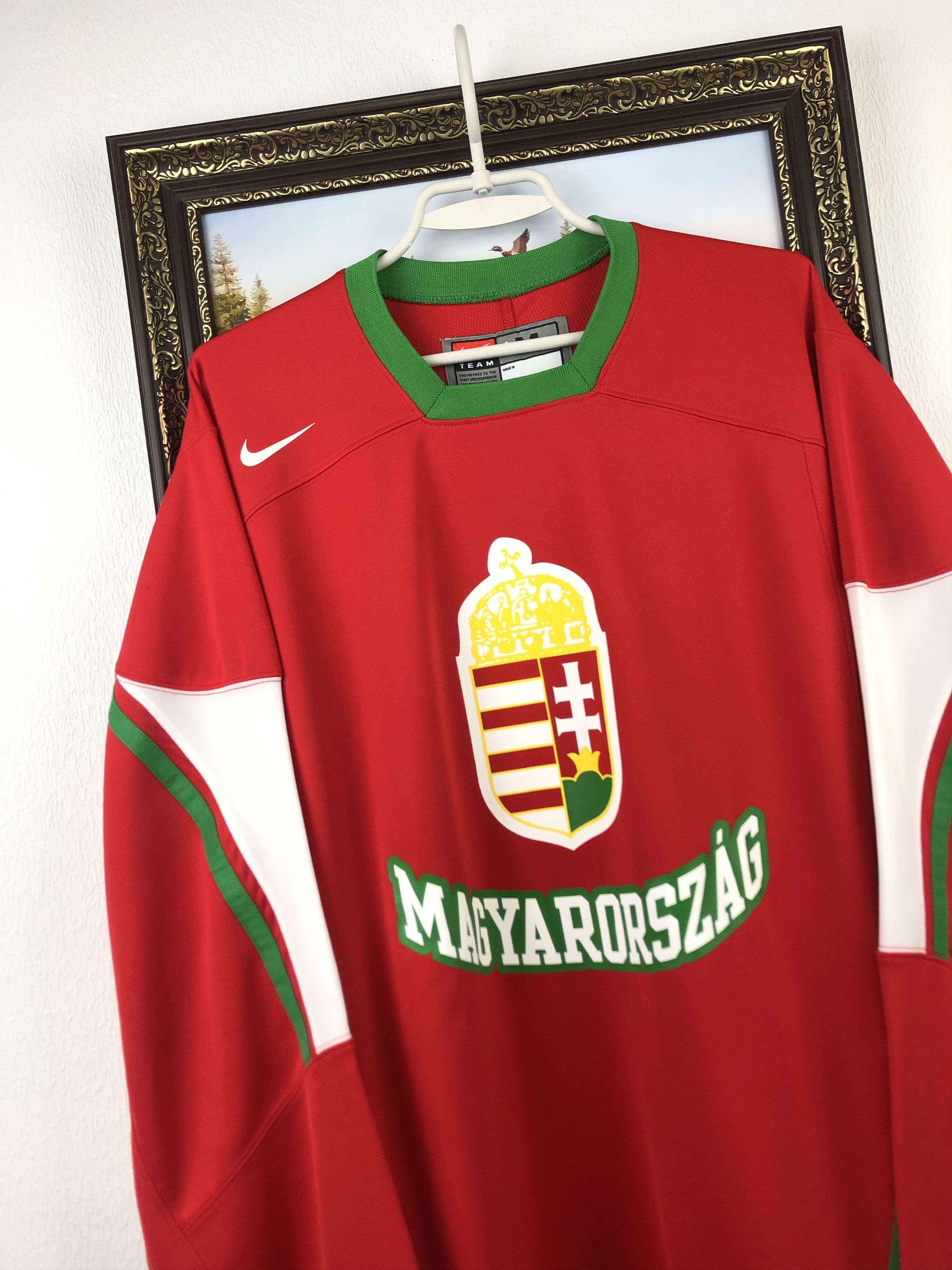 Nike Vintage Nike Team Hungary Ice Hockey Jersey Shirt Rare Size US M / EU 48-50 / 2 - 3 Thumbnail