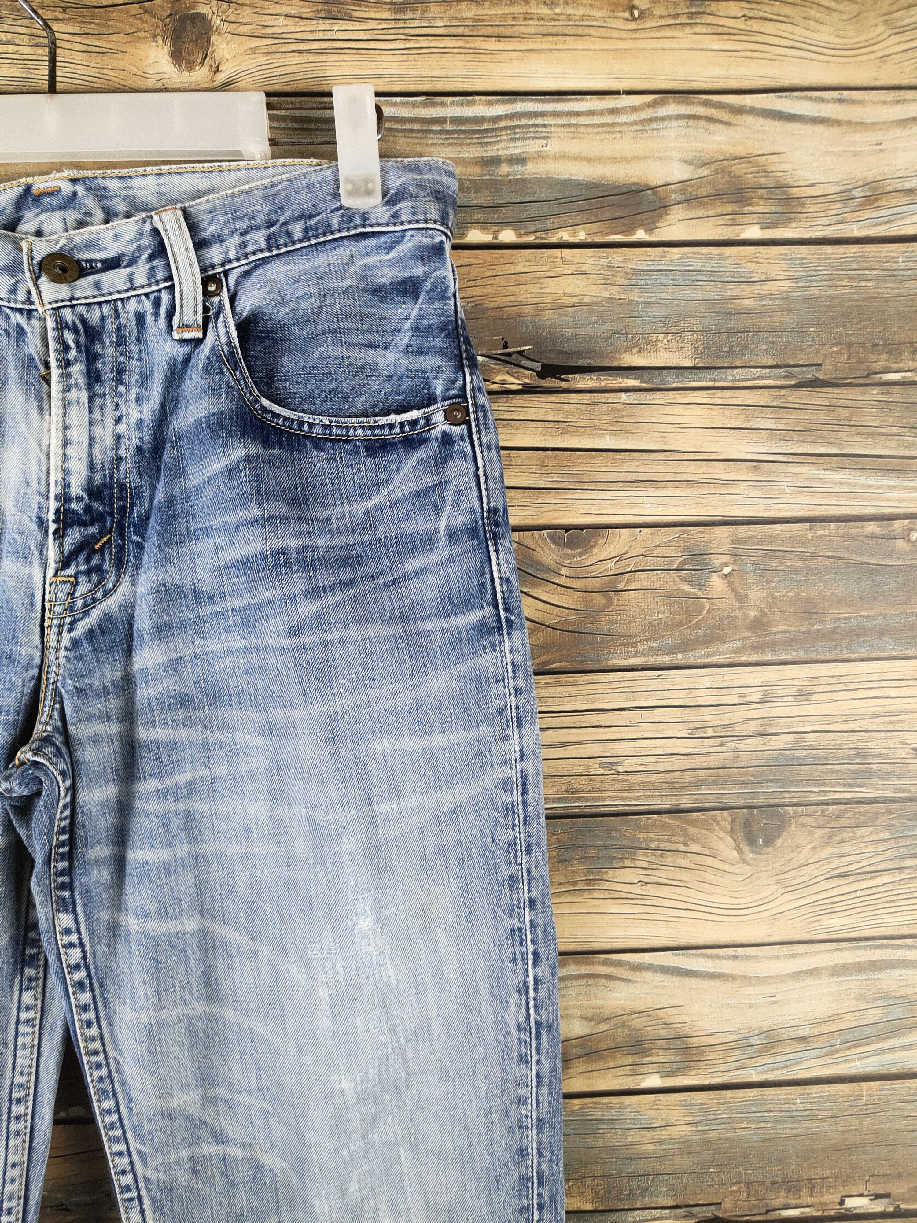 Levi's 502 Levi's Blue Distressed Ripped Jeans #S2849 Size US 30 / EU 46 - 5 Thumbnail