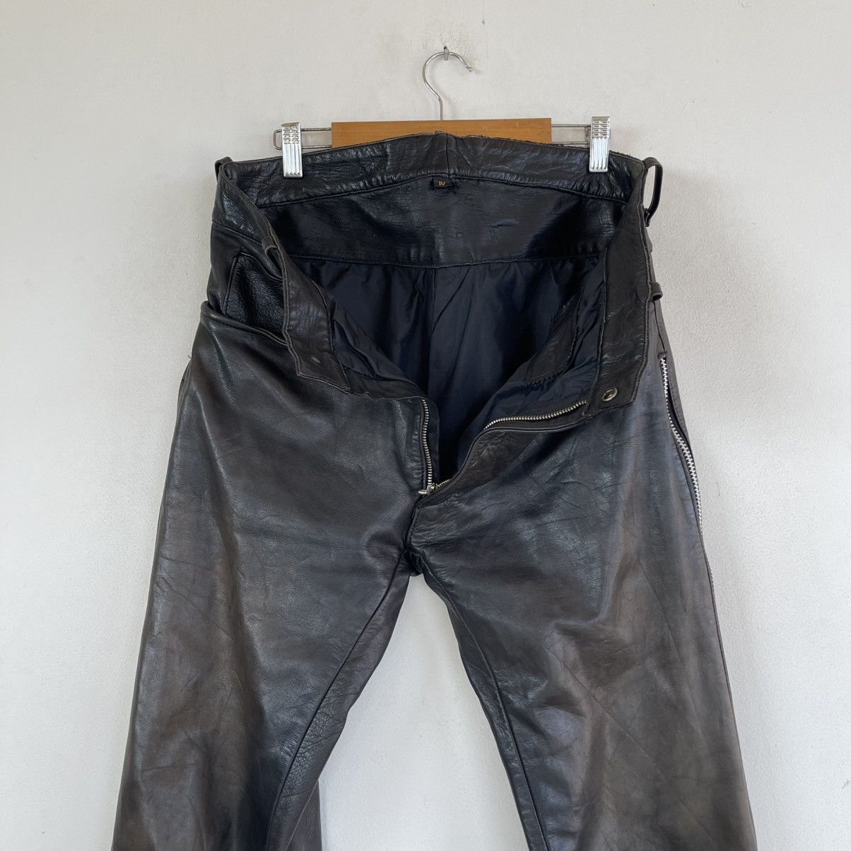 Kadoya B's Leather x Corin Tokyo "Bikers" Side Zip Flare Cowhide Size US 32 / EU 48 - 7 Thumbnail