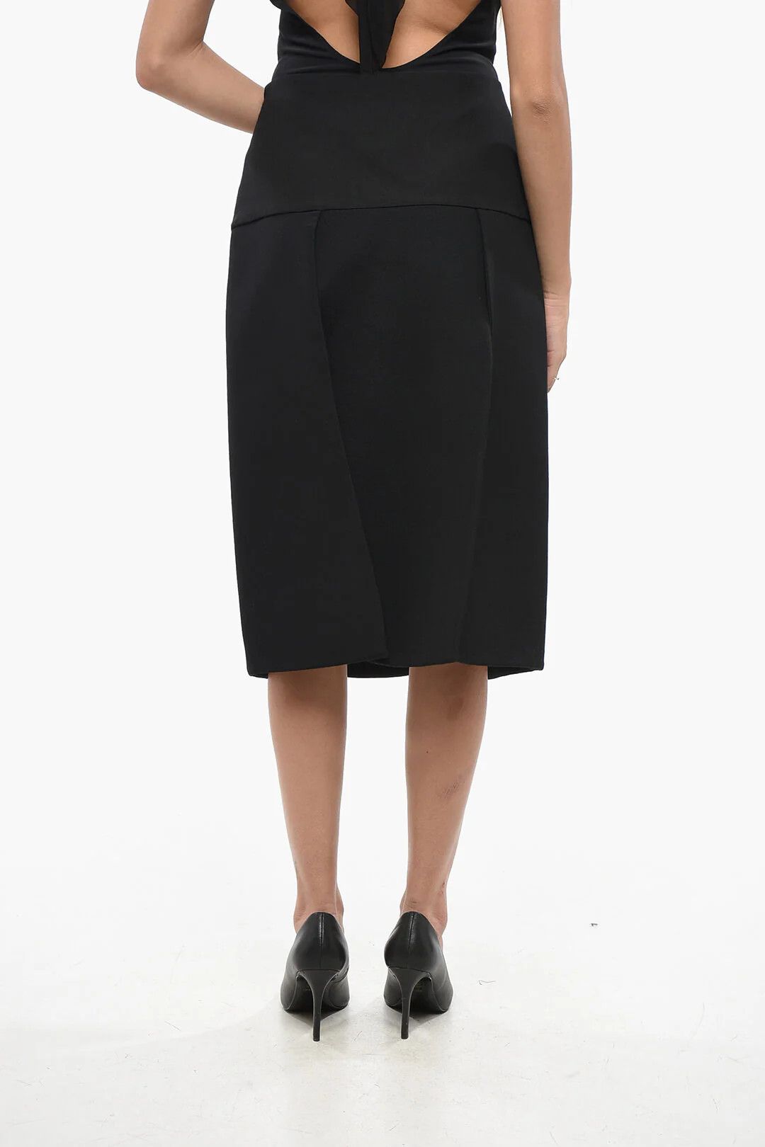 KHAITE og1mm0426 Flared Skirt in Black Size 30" / US 8 / IT 44 - 4 Thumbnail