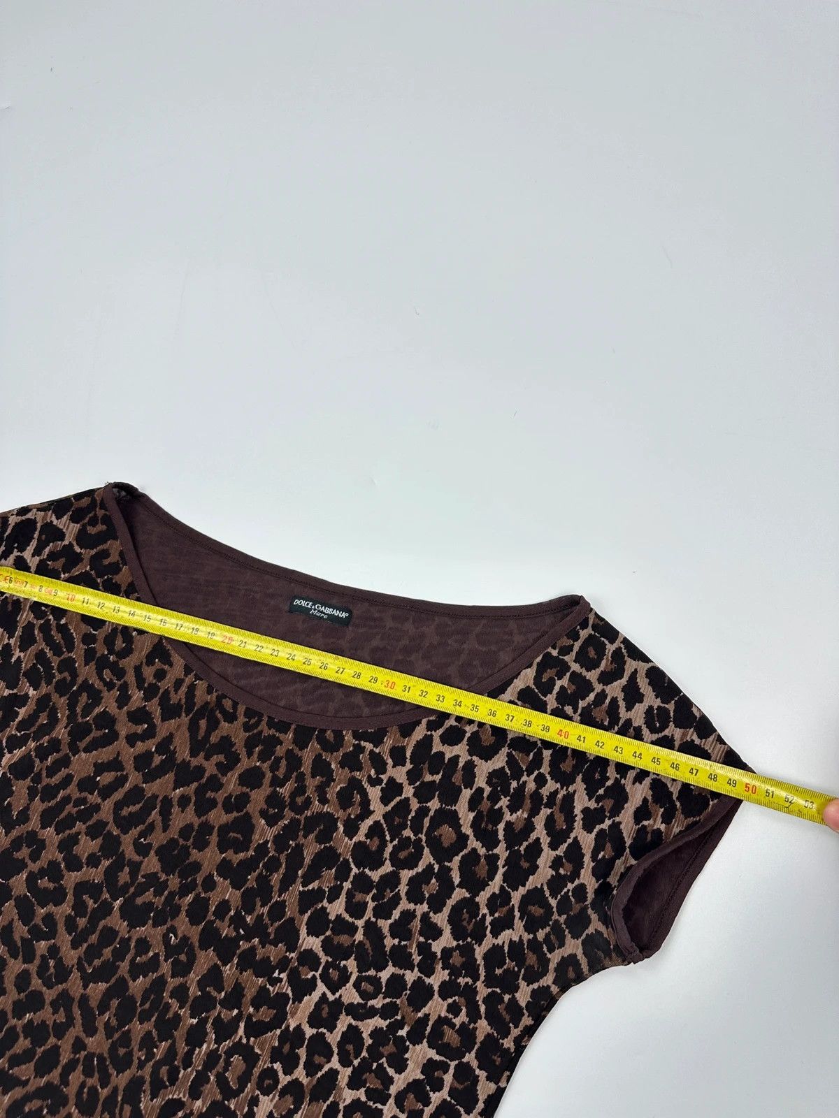 Dolce & Gabbana Dolce & Gabbana 00s Double Layer Fitted Leopard Print Tee Size S / US 4 / IT 40 - 10 Thumbnail