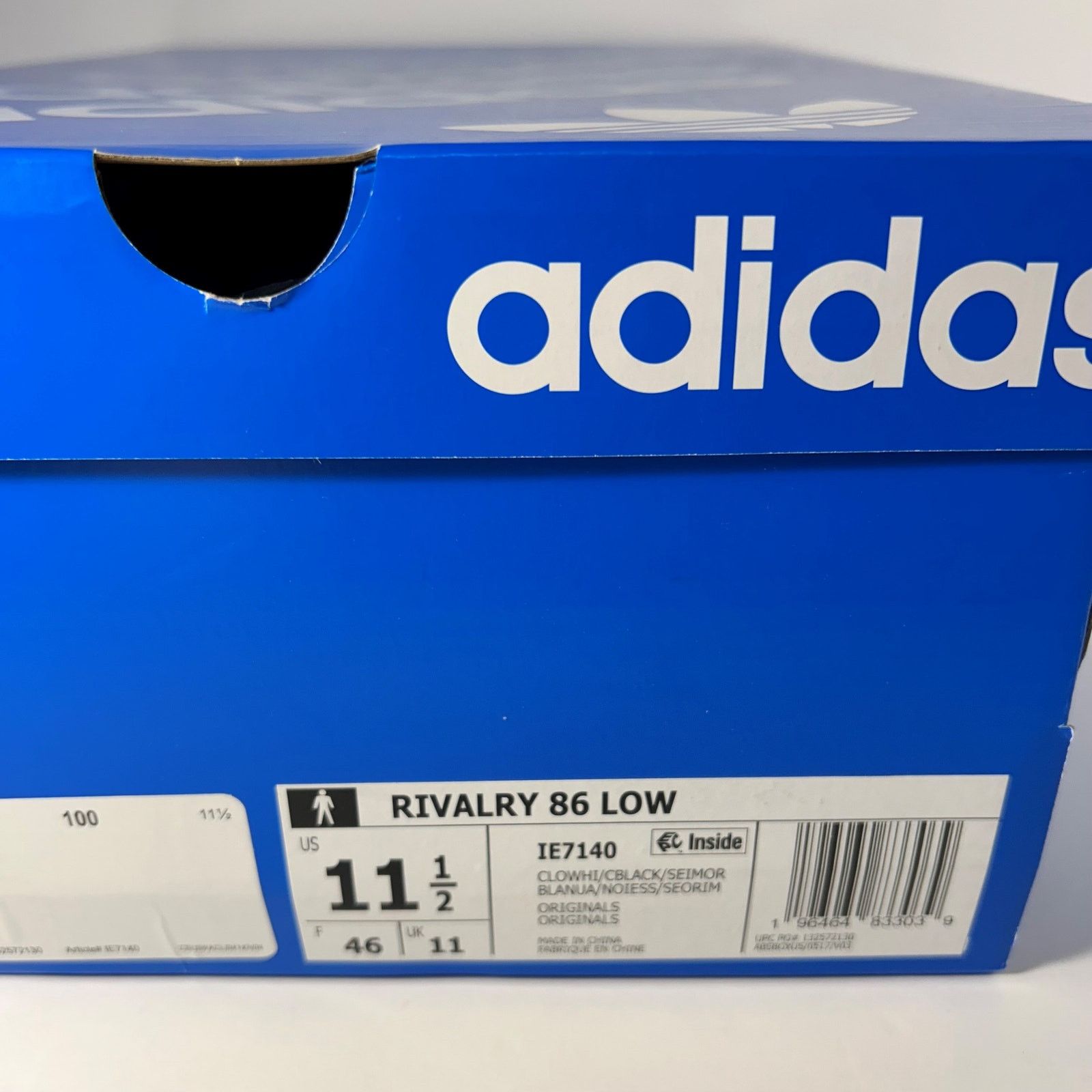Adidas Adidas Originals Rivalry 86 Low Sz 11.5 Wht/Blk/Or IE7140 Size US 11.5 / EU 44-45 - 8 Thumbnail