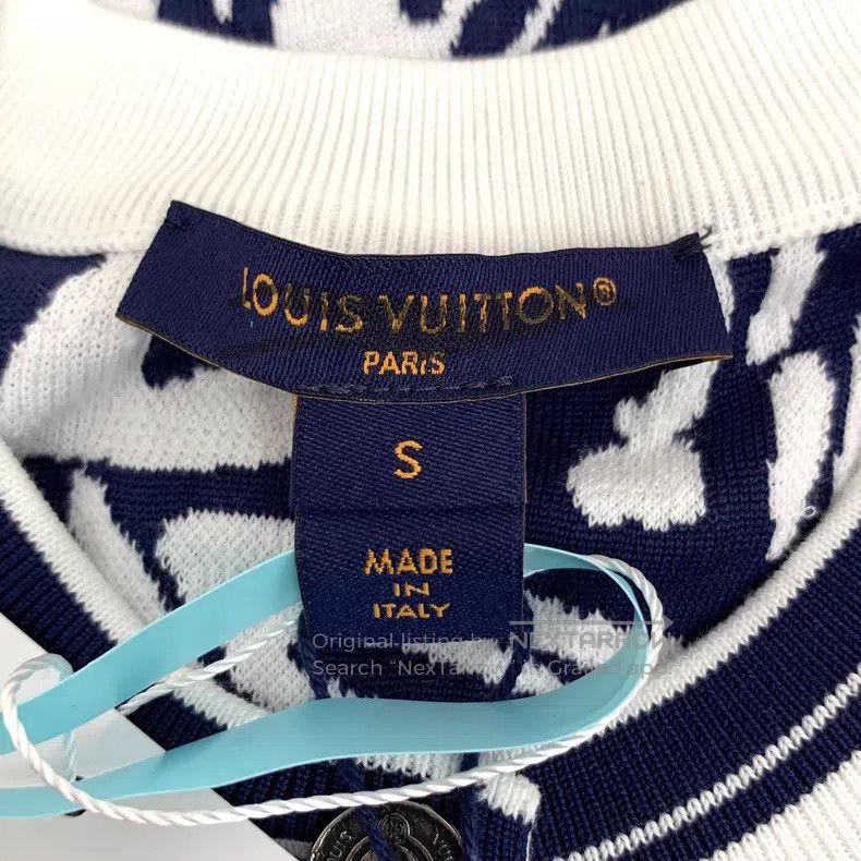 Louis Vuitton Louis Vuitton 24 color-block jacquard cotton crewneck sing Size S / US 4 / IT 40 - 6 Thumbnail