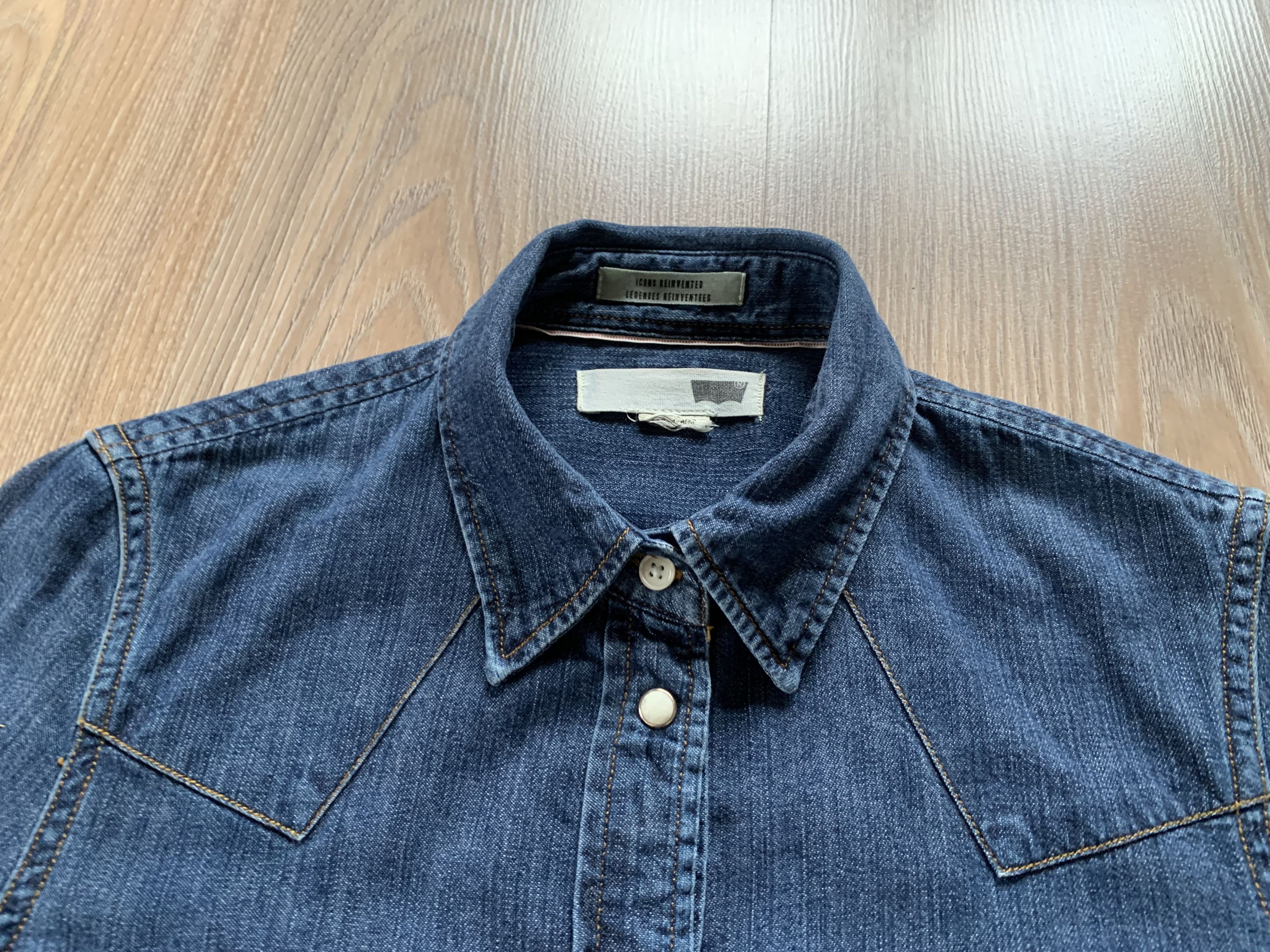 Levi's Levis Womens Denim Long Sleeve Shirt Size XS / US 0-2 / IT 36-38 - 6 Thumbnail