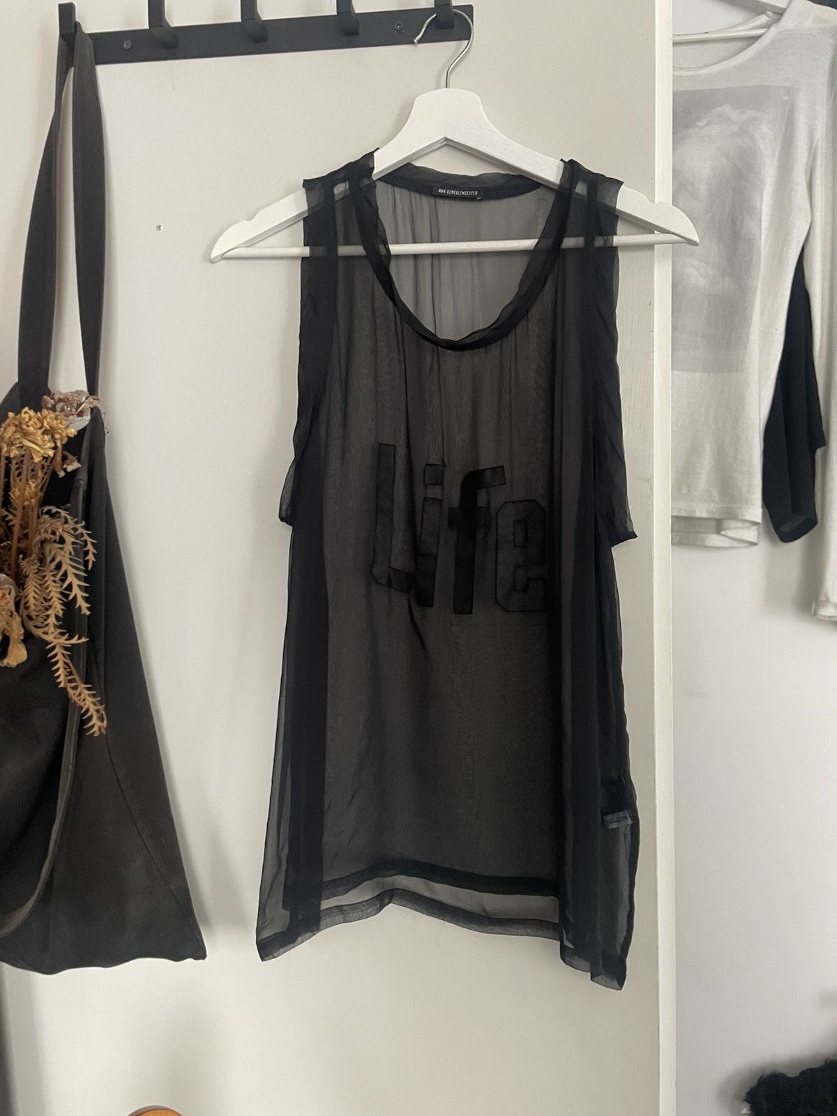 Ann Demeulemeester SS03 ‘Life’ Silk Top Size S / US 4 / IT 40 - 1 Thumbnail