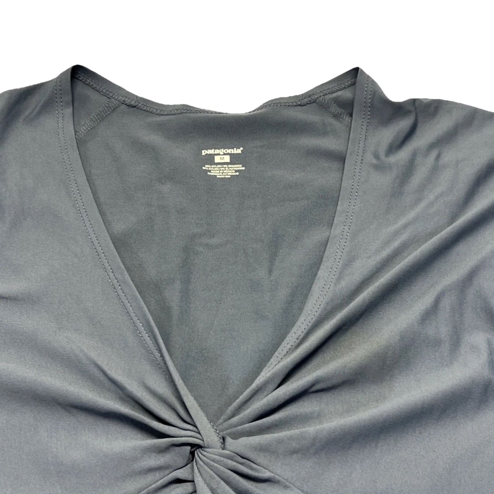 Patagonia Patagonia Dress Women Sleeveless Twist Front Knee Length Gray M Stretch Nylon Spandex Casual Travel Tank Size M / US 6-8 / IT 42-44 - 5 Thumbnail