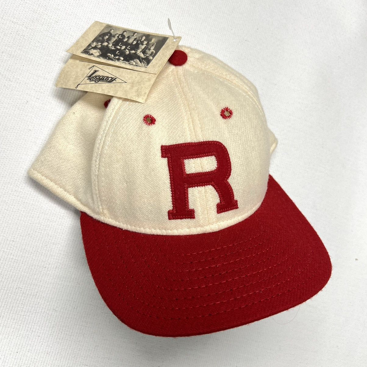 Vintage VTG Rutgers Hat 7 5/8 Red Legacy Merch Athletic Sport 90s Size ONE SIZE - 1 Thumbnail