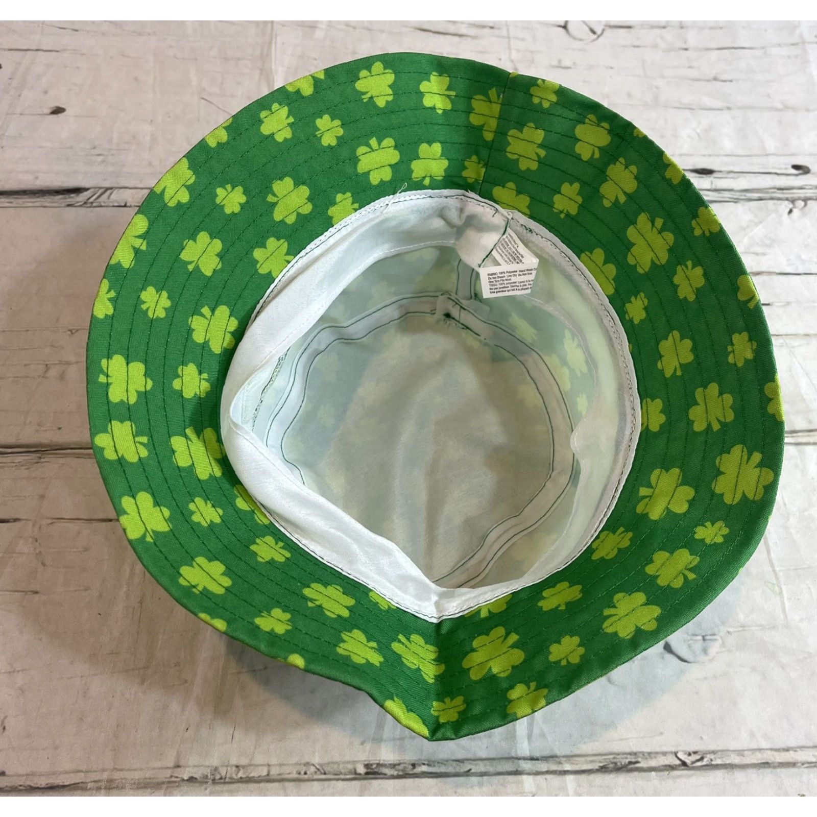Vintage Shamrock Bucket Hat Green Adult One Size St. Patrick's Day Unbranded Unisex Adults Lightweight Reversible Spring Hat Size ONE SIZE - 2 Thumbnail