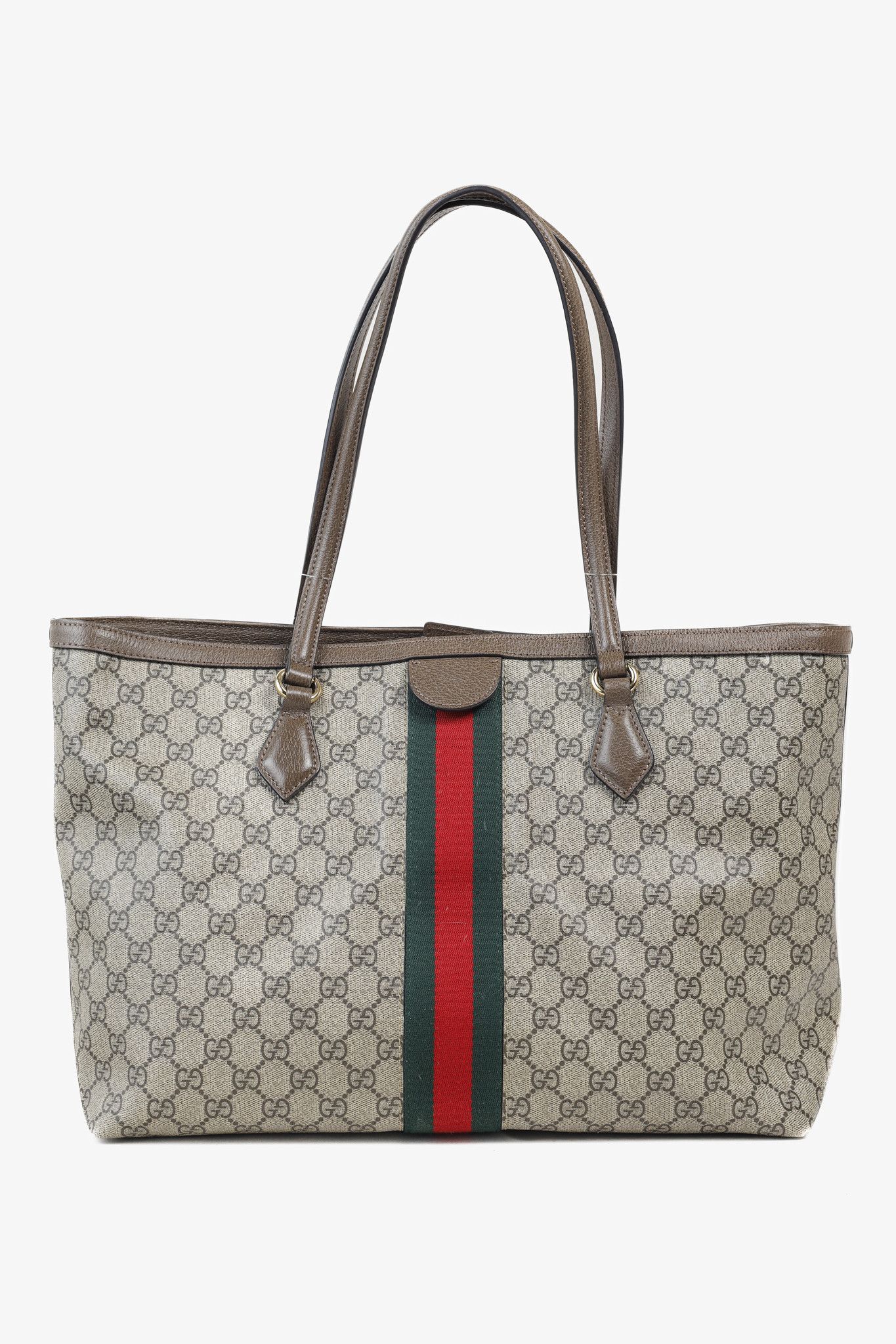 Gucci Gucci Ophidia Medium GG Supreme Canvas Tote Bag Size ONE SIZE - 4 Thumbnail