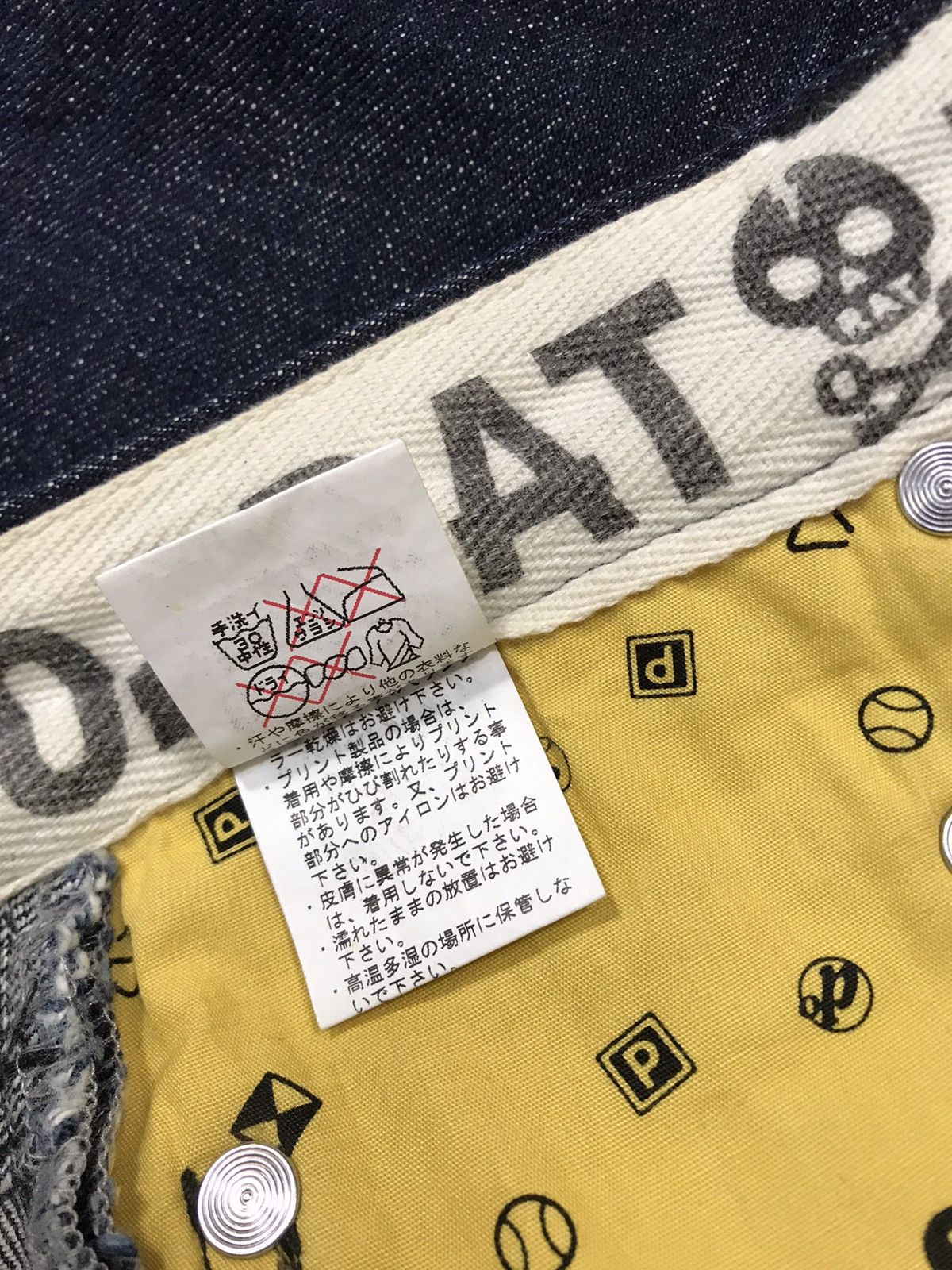 Japanese Brand Hype Doarat Babylon Dark Indigo Denim Jean Pants Printed Size US 32 / EU 48 - 9 Thumbnail