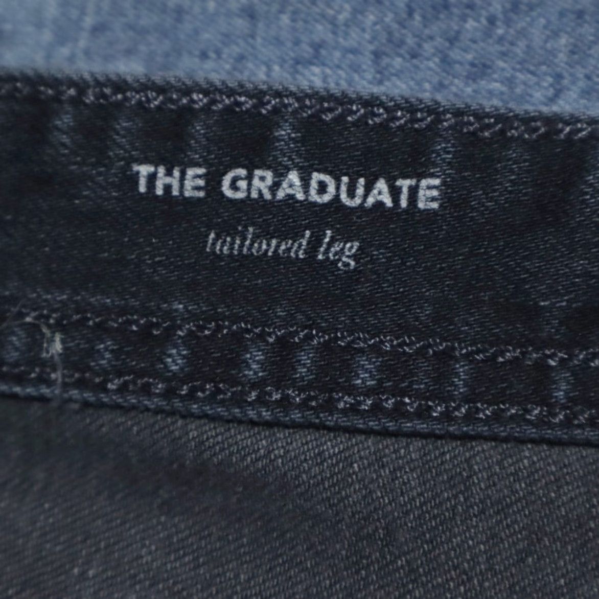 Denime Adriano Goldschmied Graduate Tailored Cotton Denim Jeans Navy Men's 40 Size US 40 / EU 56 - 6 Thumbnail