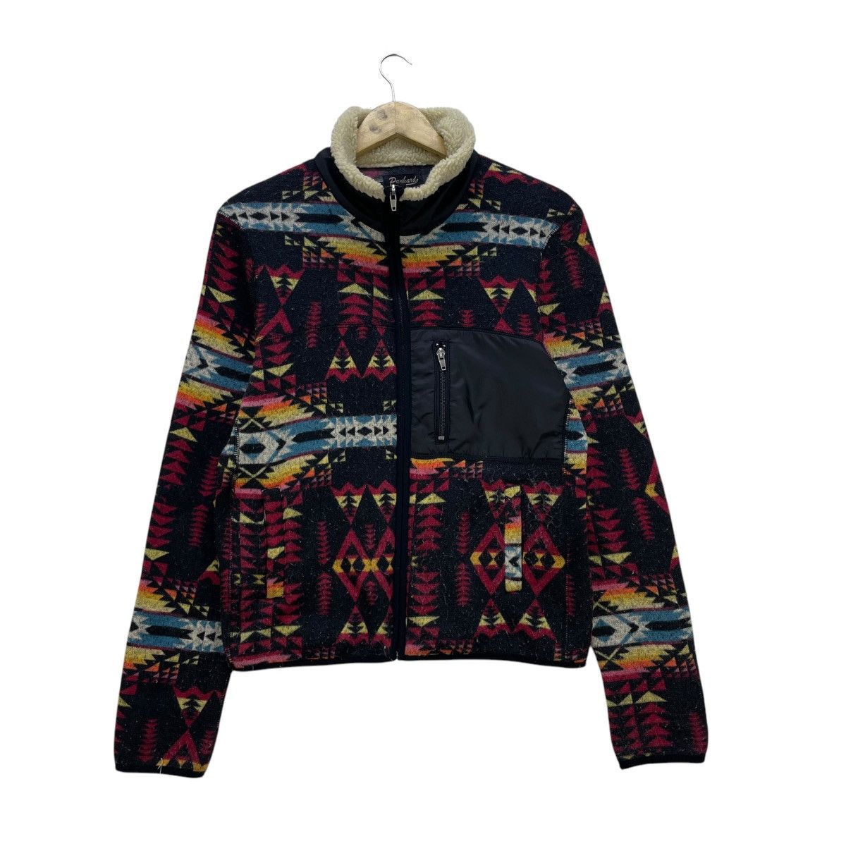 Vintage Japanese Brand Panhard Native Full Print Fleece