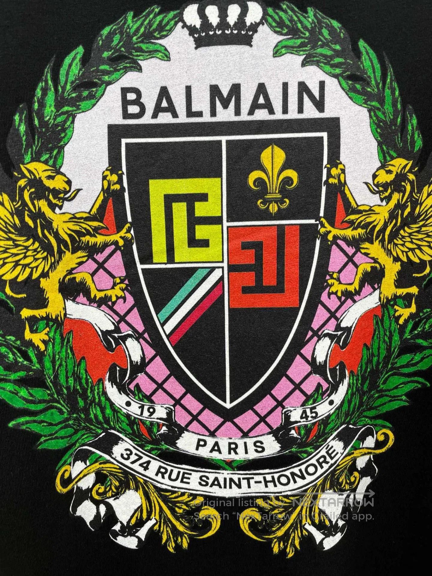 Balmain Balmain Cotton Oversized Short Sleeve T-Shirt. Size US XL / EU 56 / 4 - 4 Thumbnail