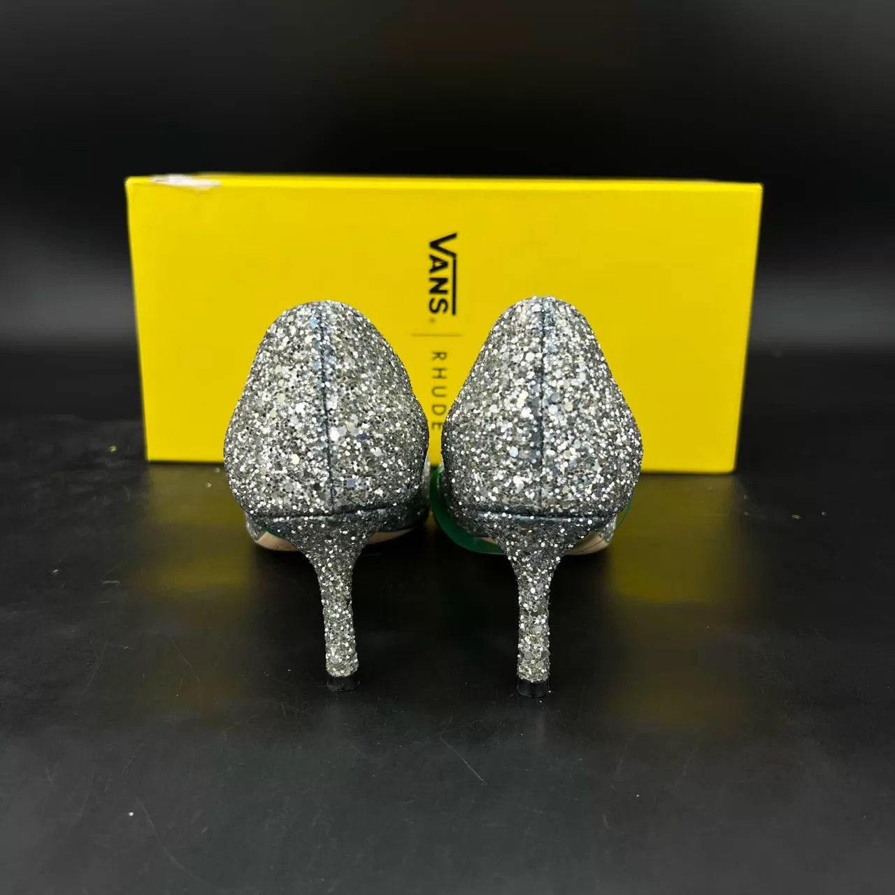 Jimmy Choo Jimmy Choo Silver Sequin Heels 36 Near New Box Size US 5.5 / IT 35.5 - 5 Thumbnail