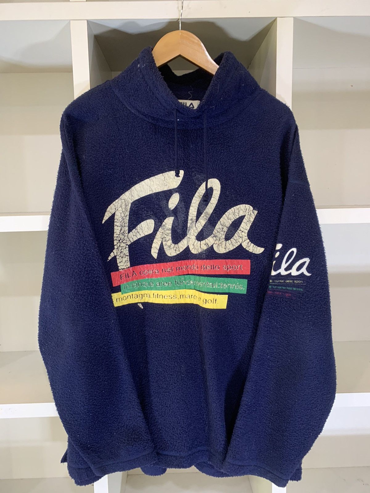 Bjorn Borg × Fila × Vintage Vintage Fila Fleece Sweater Size US L / EU 52-54 / 3 - 7 Thumbnail