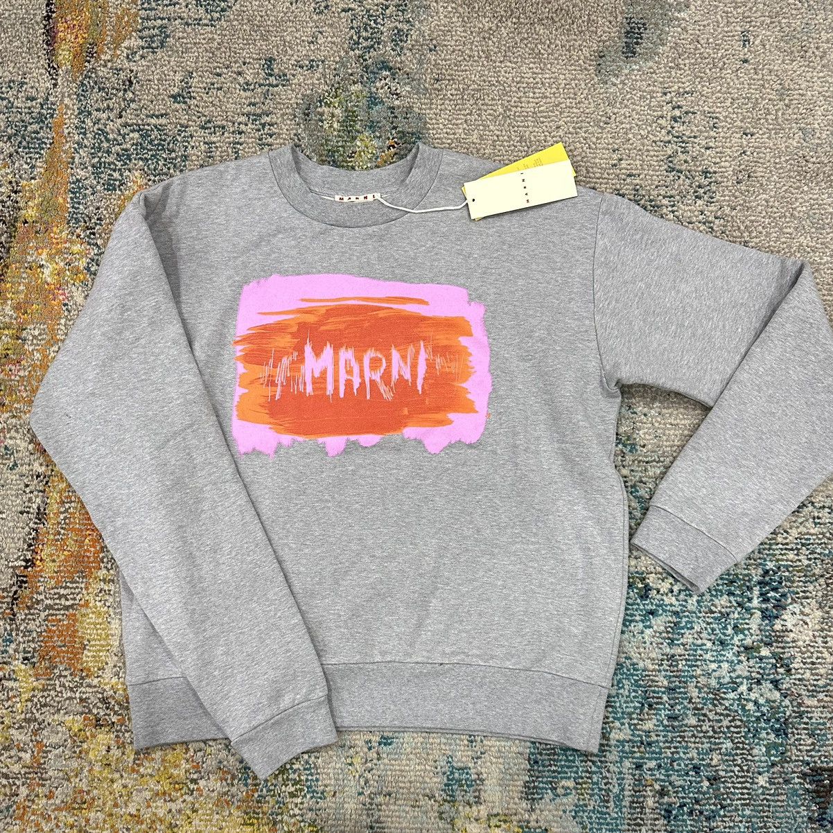 Marni Graphic Logo Print Crewneck Sweatshirt 48