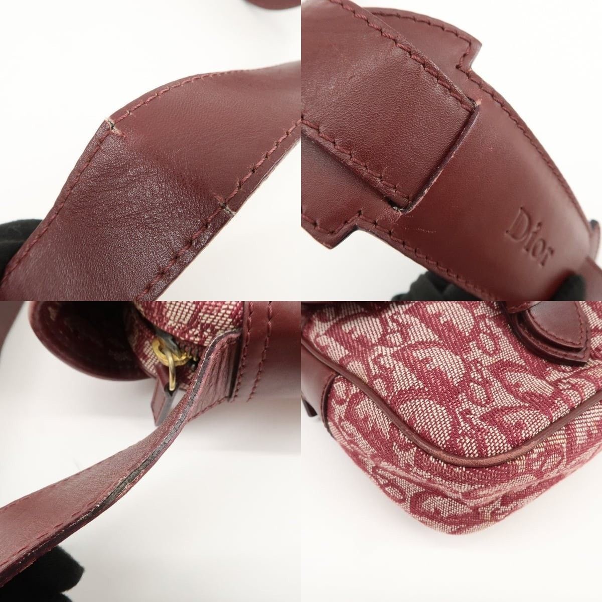 Christian Dior Monsieur Christian Dior Trotter Jacquard Leather Shoulder Bag Size ONE SIZE - 4 Thumbnail