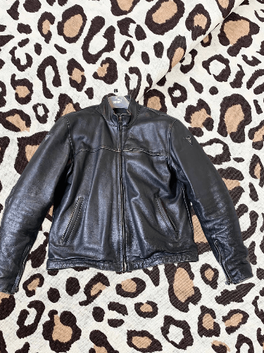 Vintage Black Leather Jacket Y2K Rev!it Streetwear Size US XL / EU 56 / 4 - 1 Thumbnail