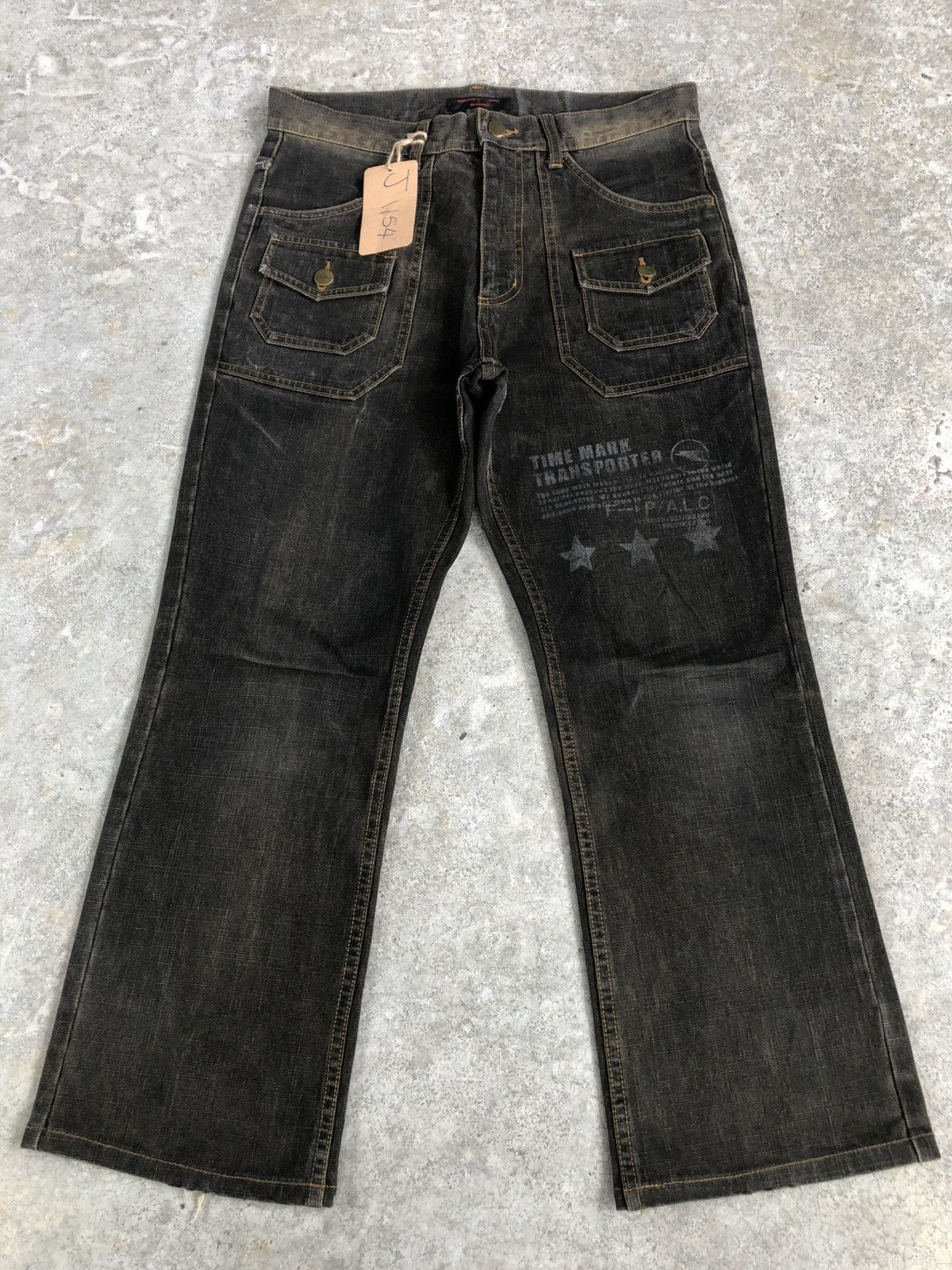If Six Was Nine × Japanese Brand Japanese Crosbec Flared Jeans Distressed Denim Size US 30 / EU 46 - 1 Thumbnail