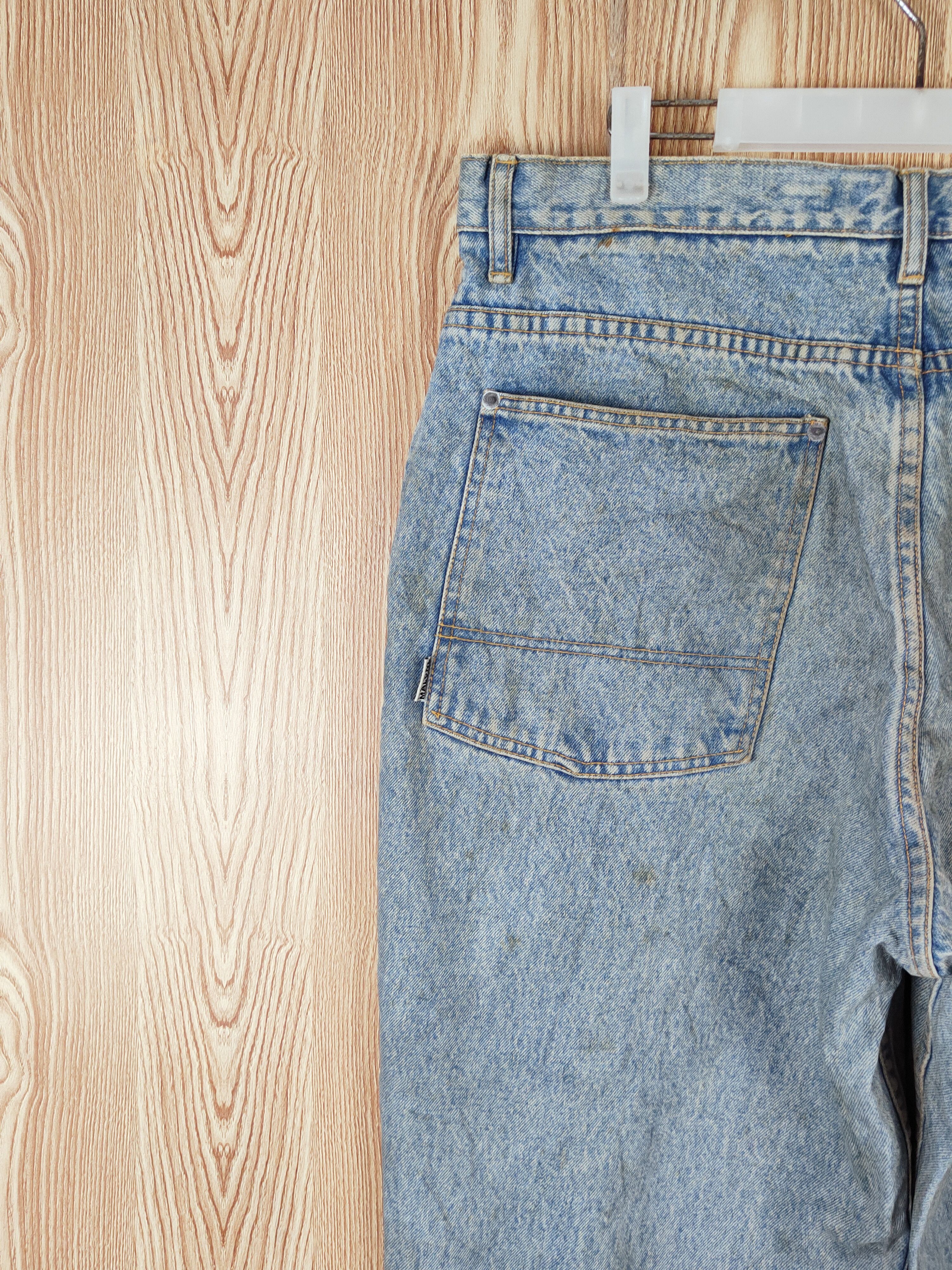 Japanese Brand × Vintage Super Rare Maurice Malone Blue Distressed Ripped Jeans Size US 37 - 9 Thumbnail