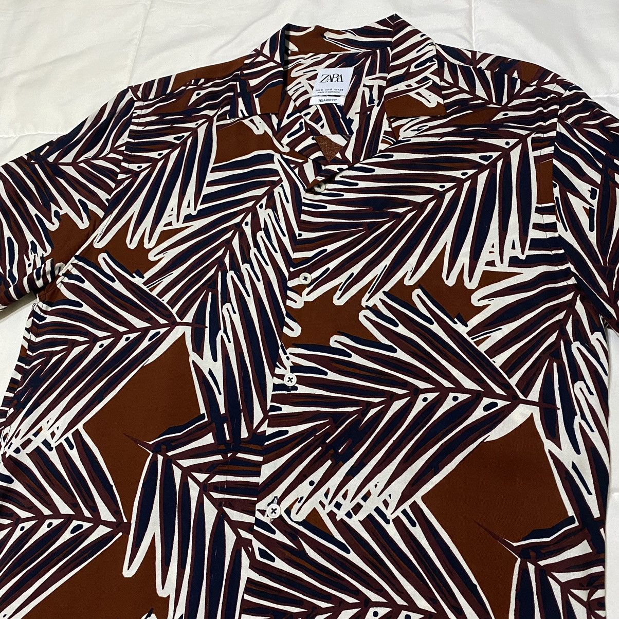 Zara Zara Camp Collar Shirt Size US S / EU 44-46 / 1 - 4 Thumbnail