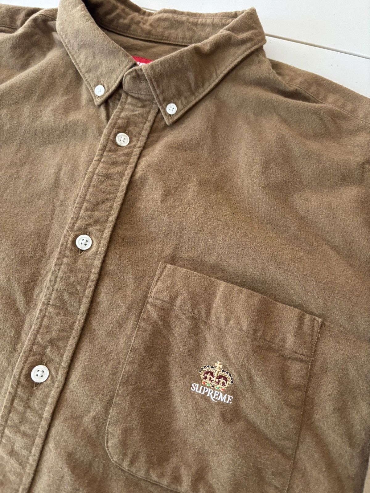 Supreme Supreme Crown L/S Button Up Shirt Brown Size US L / EU 52-54 / 3 - 2 Thumbnail