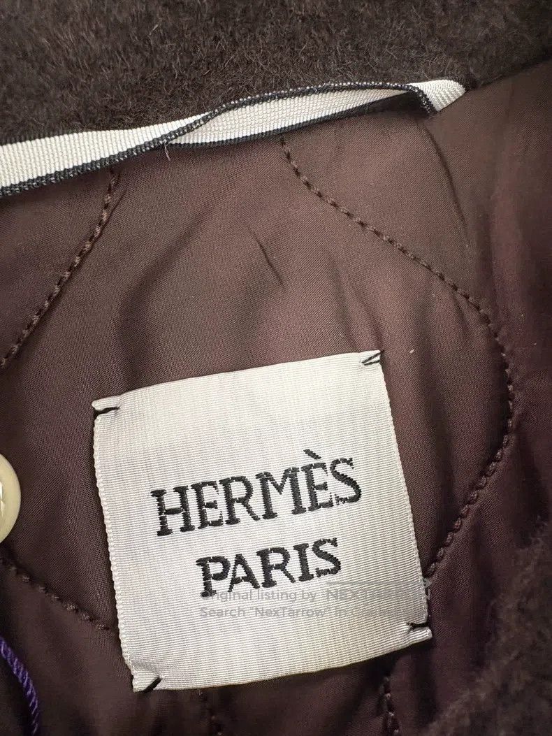 Hermes Hermes Dark Brown Cashmere Cotton Coat Size XXS / US 00 / IT 34 - 2 Thumbnail