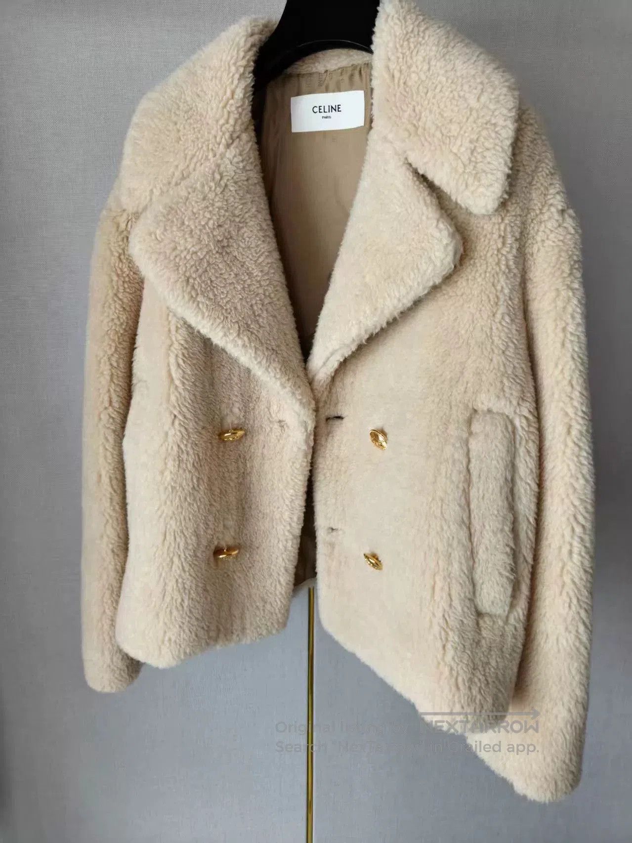 Celine Celine Double-Breasted Fur Coat. Size M / US 6-8 / IT 42-44 - 1 Thumbnail