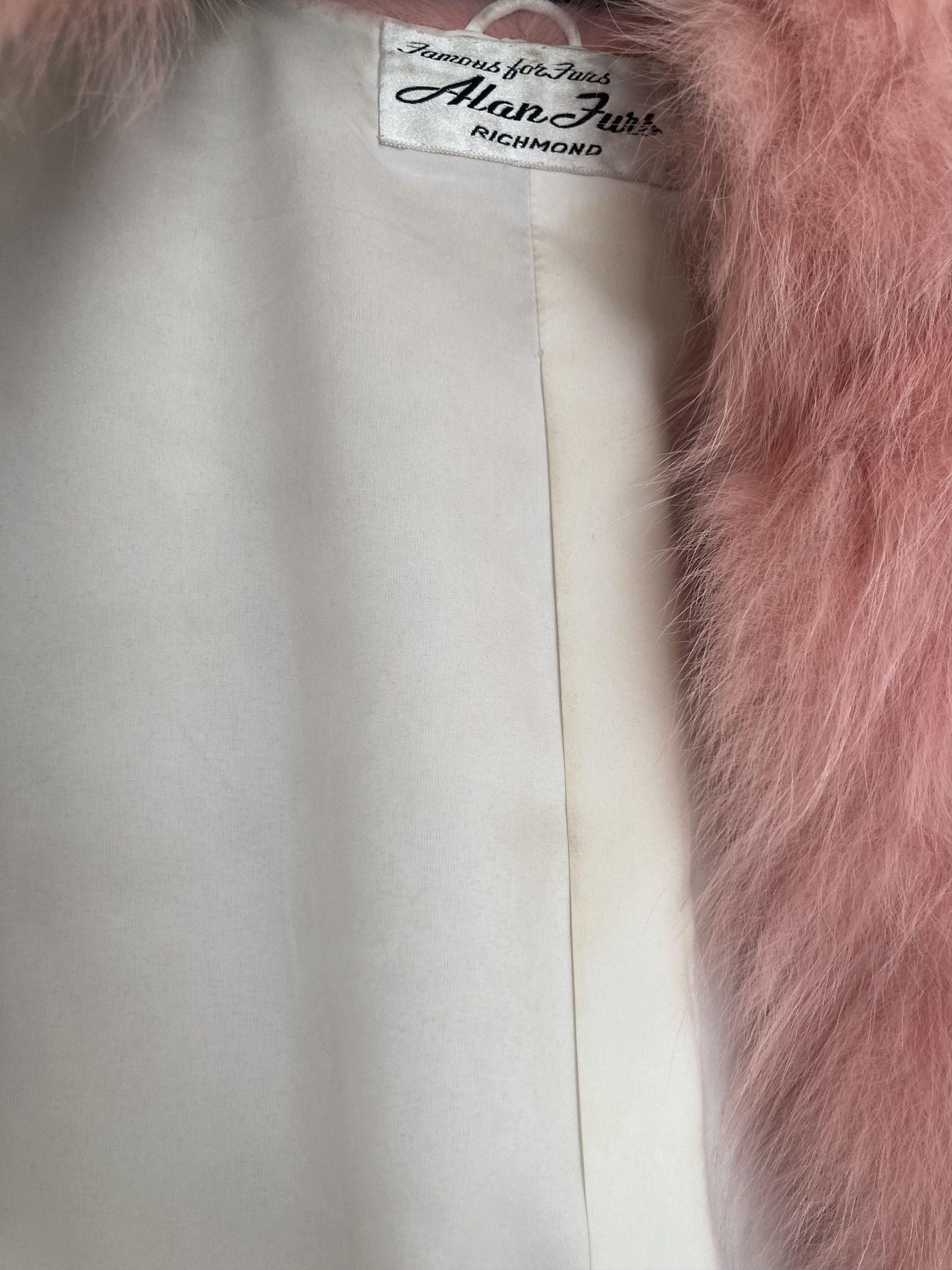 Vintage pink fur coat (fox) Size M / US 6-8 / IT 42-44 - 7 Thumbnail