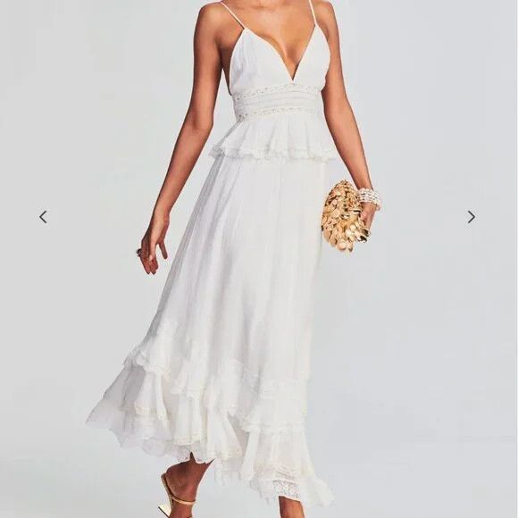 Rococo Sand Rococo Sand TYRA LONG DRESS White Size XS / US 0-2 / IT 36-38 - 6 Thumbnail