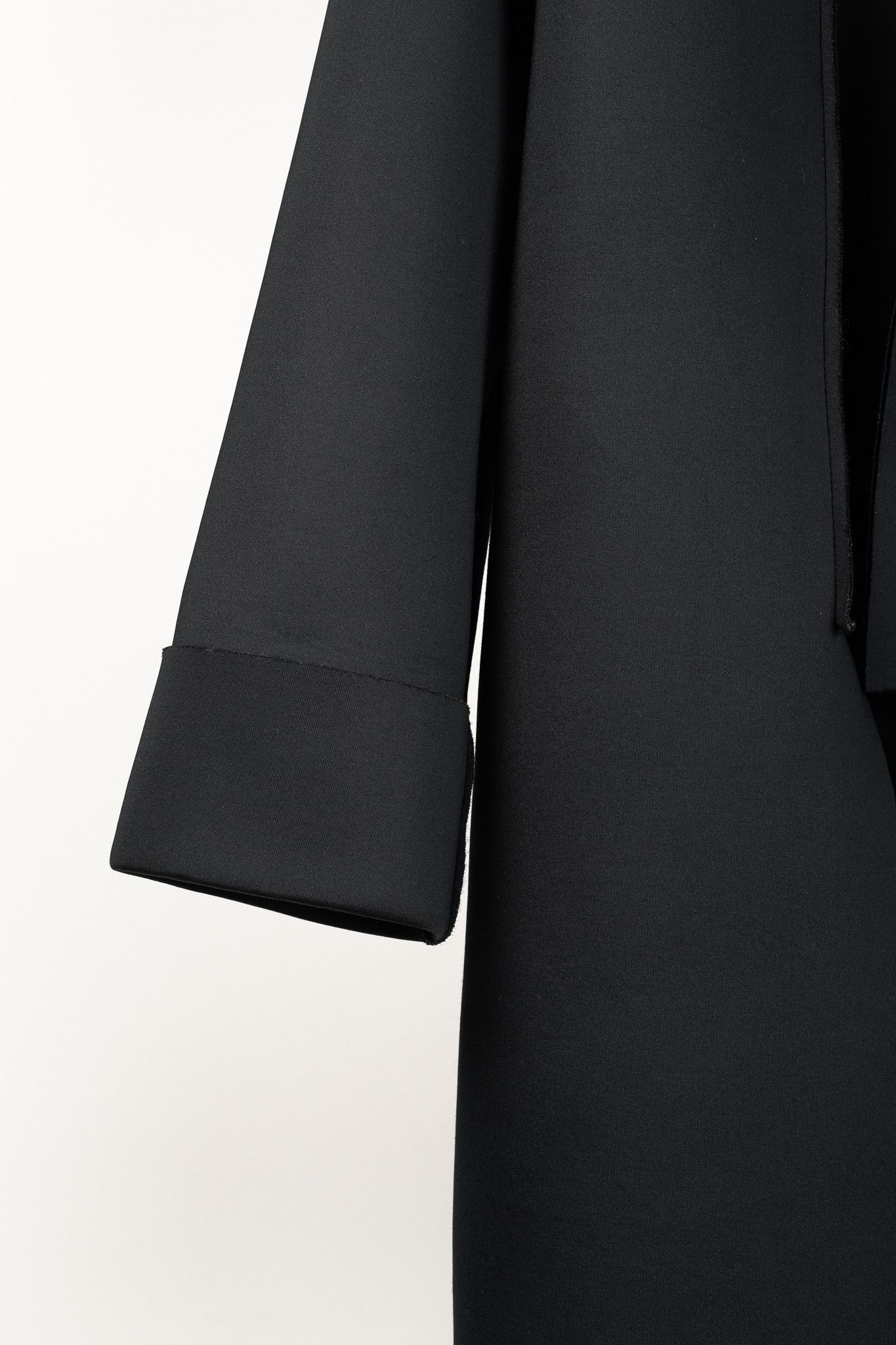 Marie Saint Pierre Marie Saint Pierre Neoprene Hook-Closure Layered-Front Coat Size M / US 6-8 / IT 42-44 - 6 Thumbnail