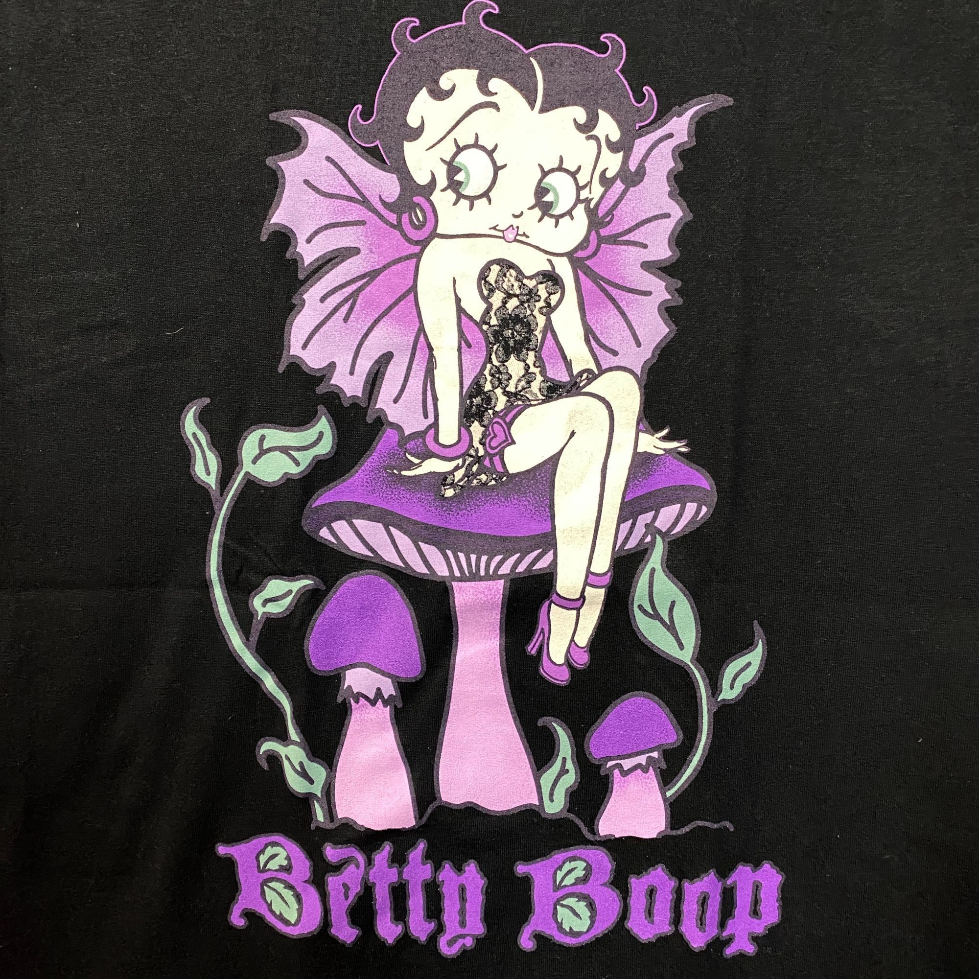 Ripple Junction Betty Boop Gothic Mushroom Pixie Animated Movie T-Shirt Medi Size US M / EU 48-50 / 2 - 2 Thumbnail