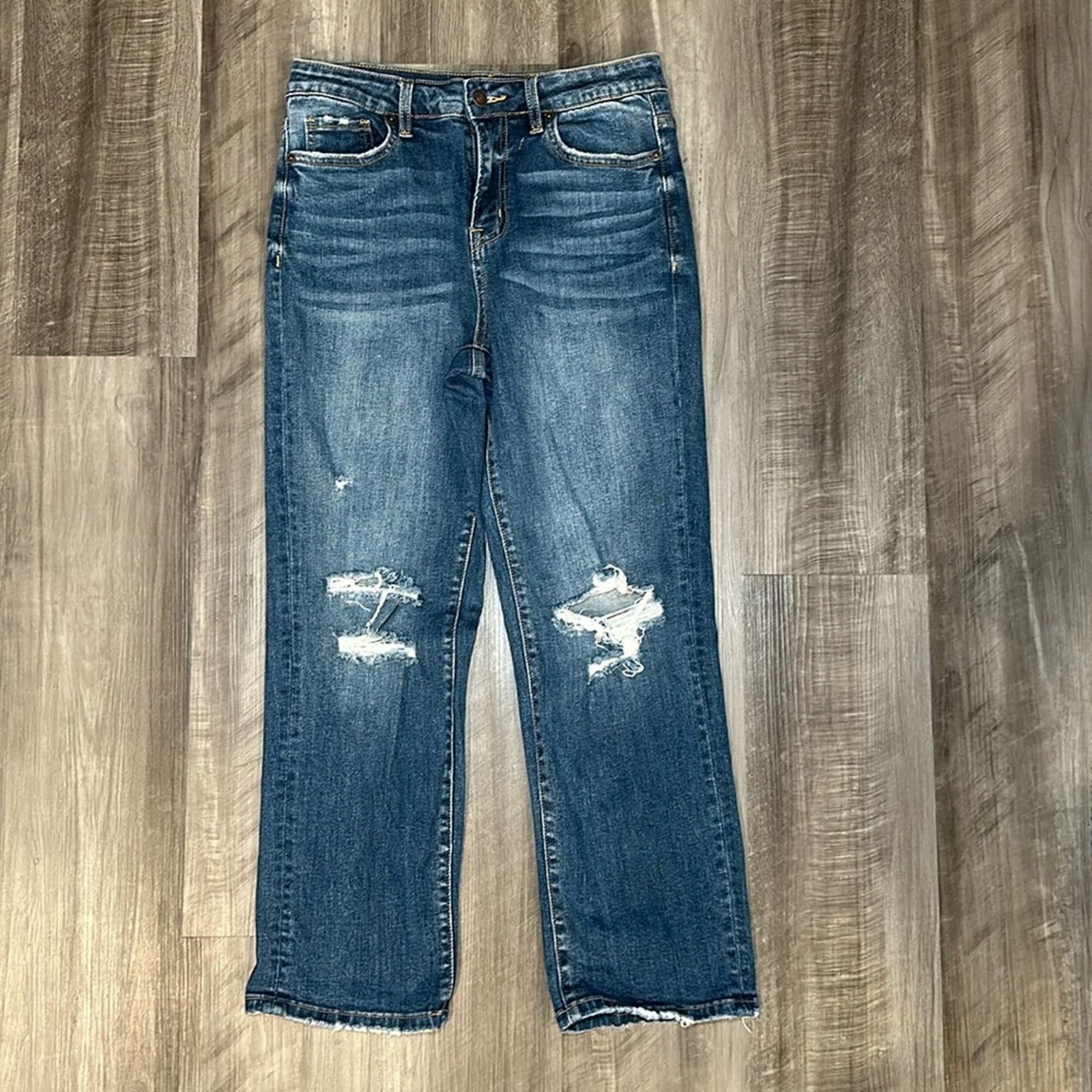 Other Mica Denim High Rise Distressed Dad Jean - 27 Size 27" / US 4 / IT 40 - 1 Thumbnail