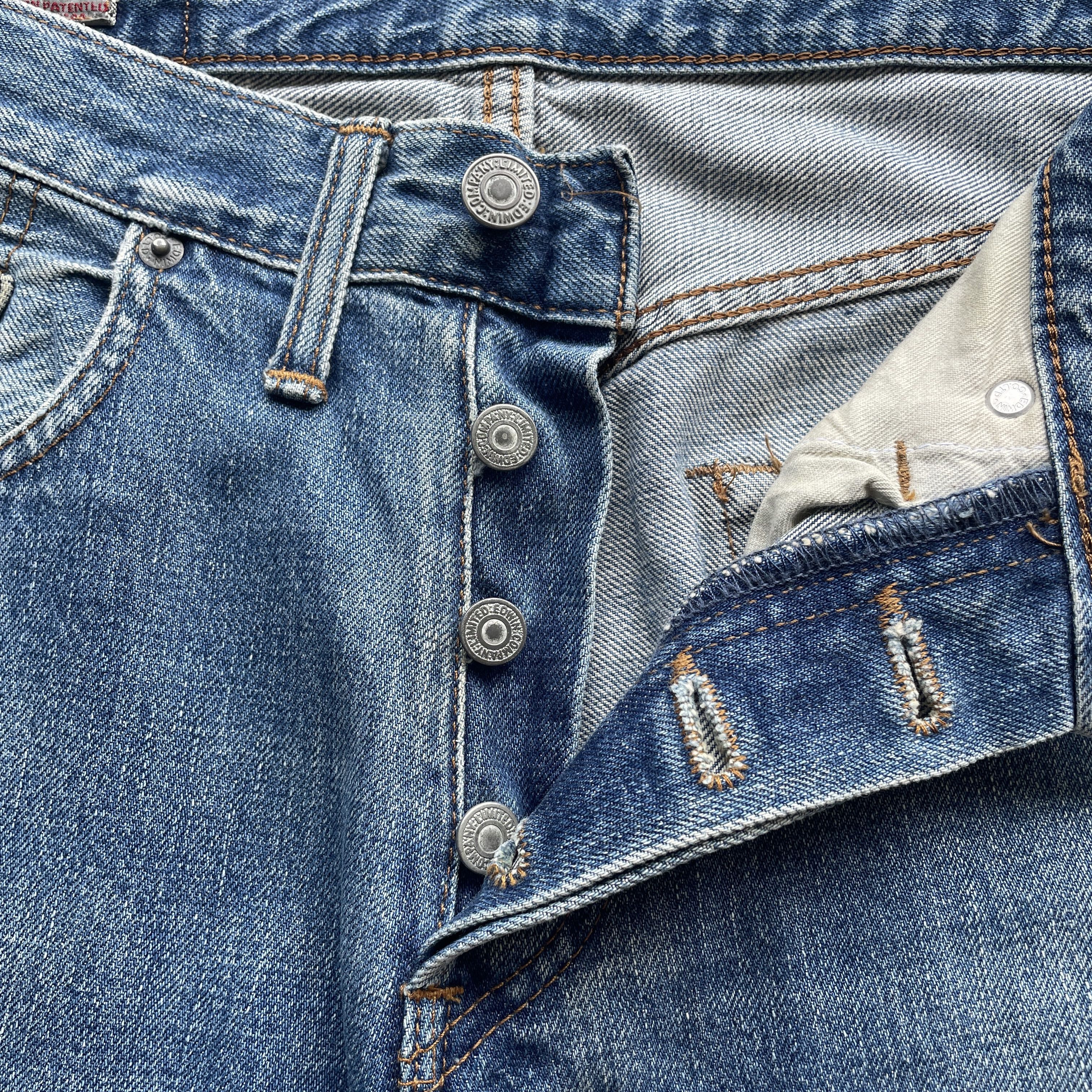 Edwin W28x28.5 VINTAGE EDWIN 503 JEANS FADED DENIM BAGGY PANTS Size US 28 / EU 44 - 6 Thumbnail