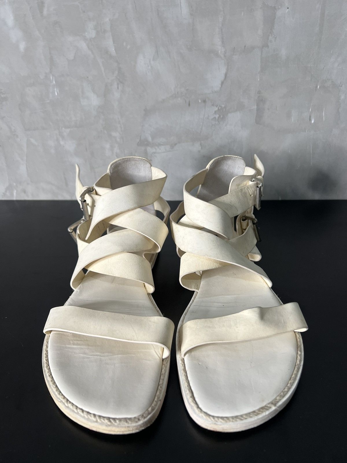 Ann Demeulemeester Ann Demeulemeester Double Strap Sandals Size US 11 / EU 44 - 2 Thumbnail